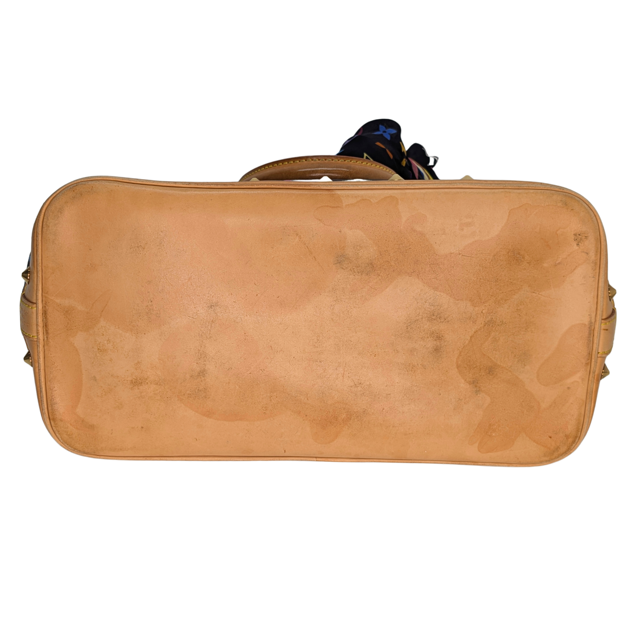 Louis Vuitton Takashi Murakami Alma PM Bag Black Monogram Multicolore