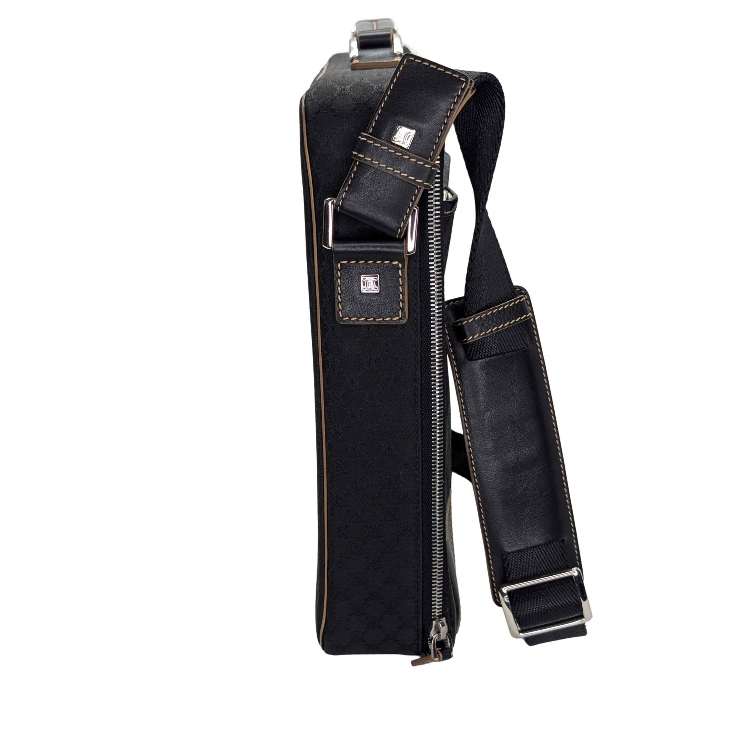 Celine Macadam Canvas & Leather Two-way Briefcase Bag