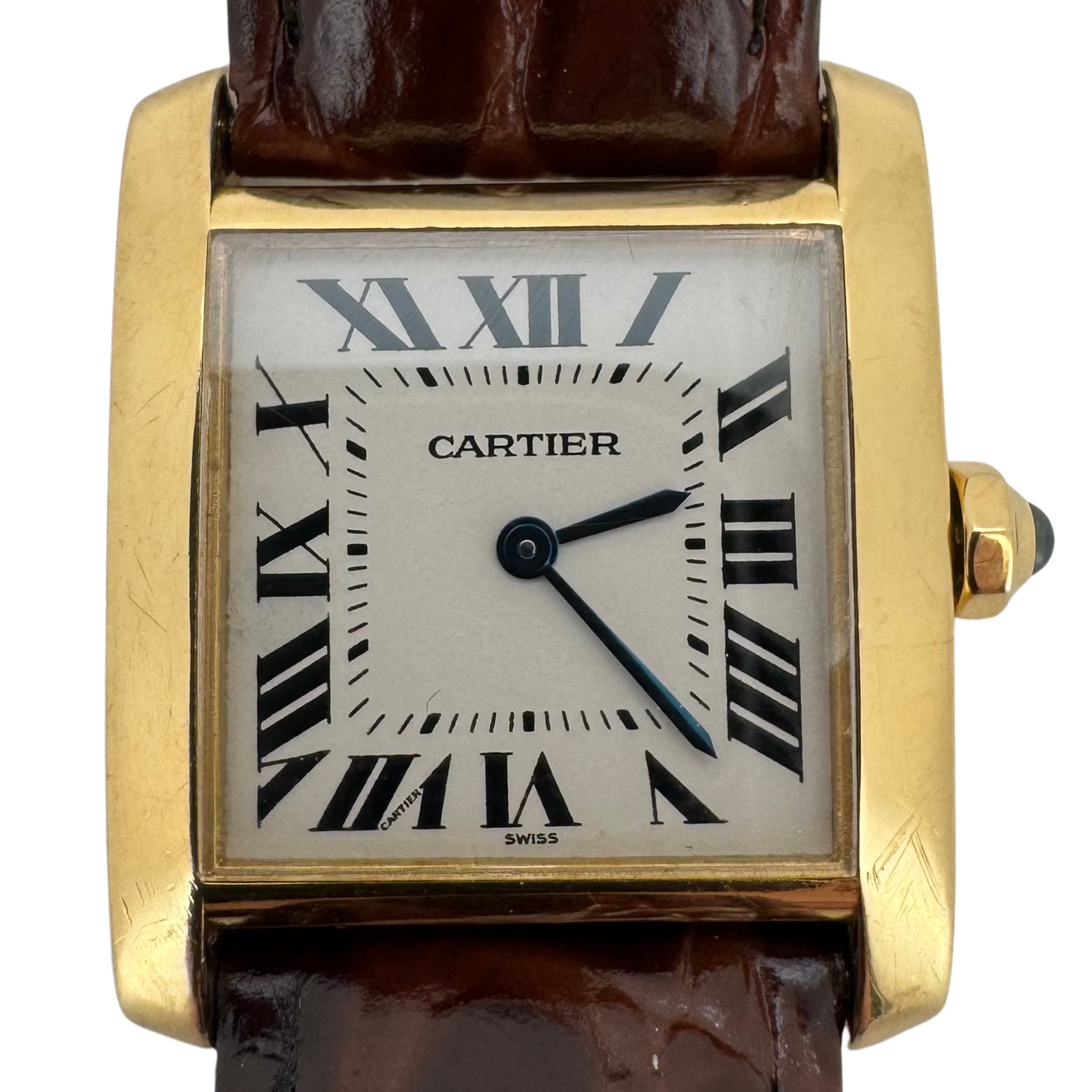 Cartier Tank 1821 Francaise 18k Gold Watch
