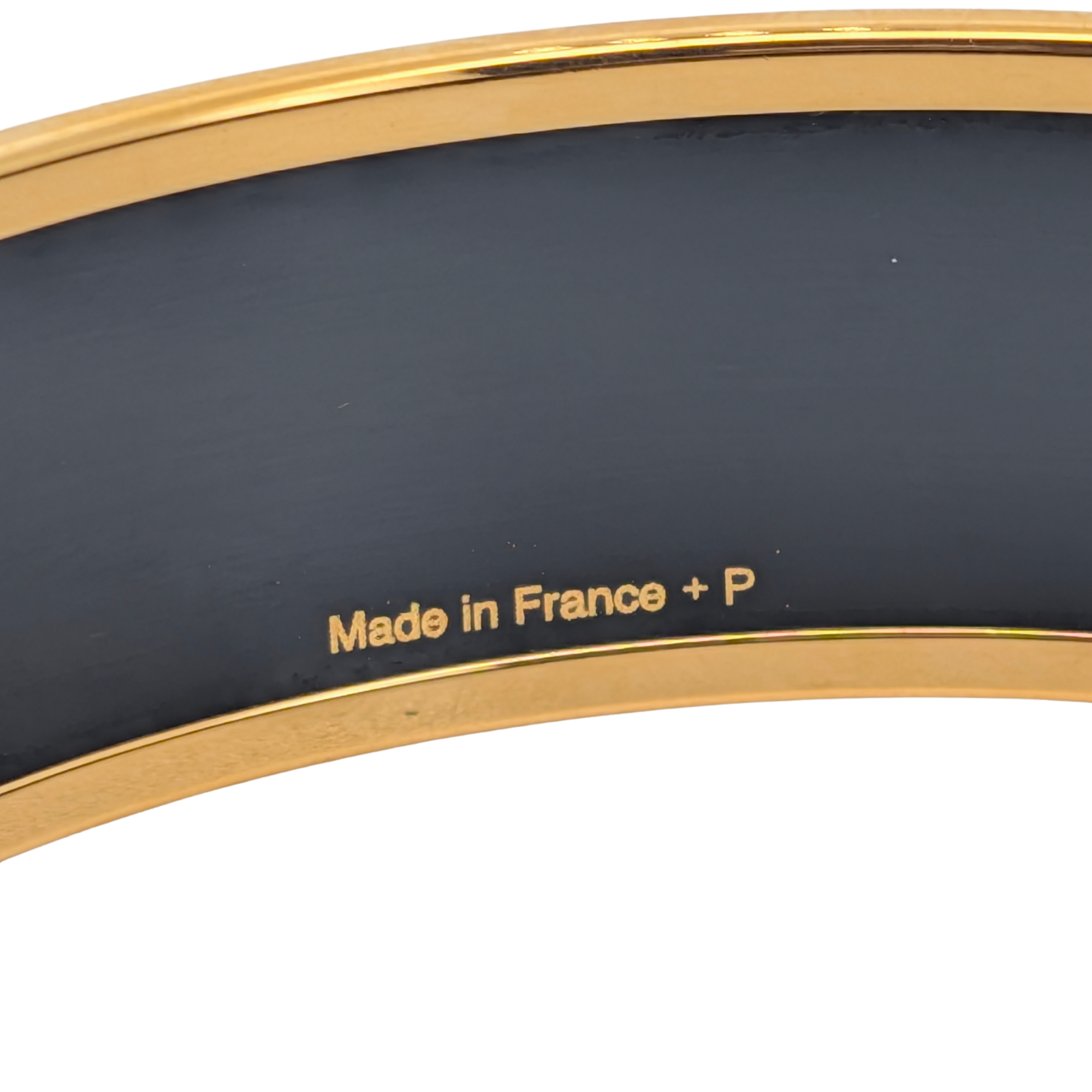 Hermès Gold-Plated Enamel Clous De Trompe L'Oeil Bracelet