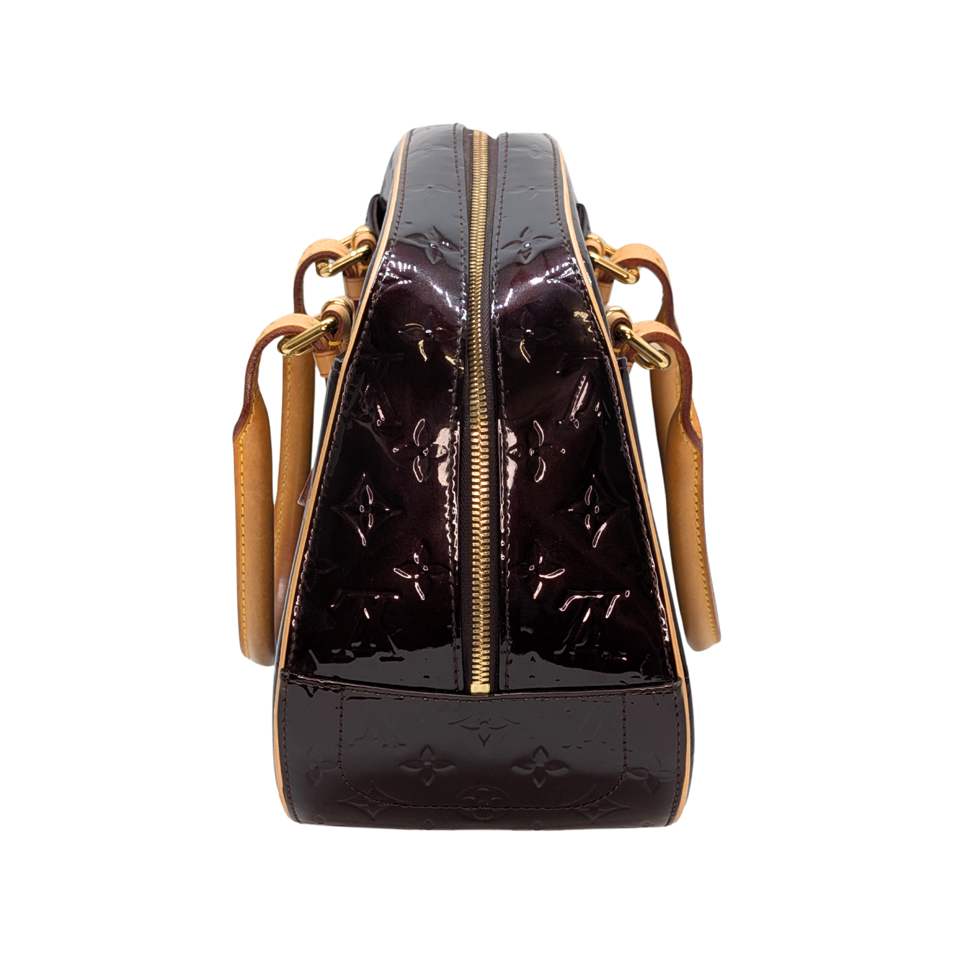 Louis Vuitton Summit Drive Vernis Patent Leather Handbag Burgandy