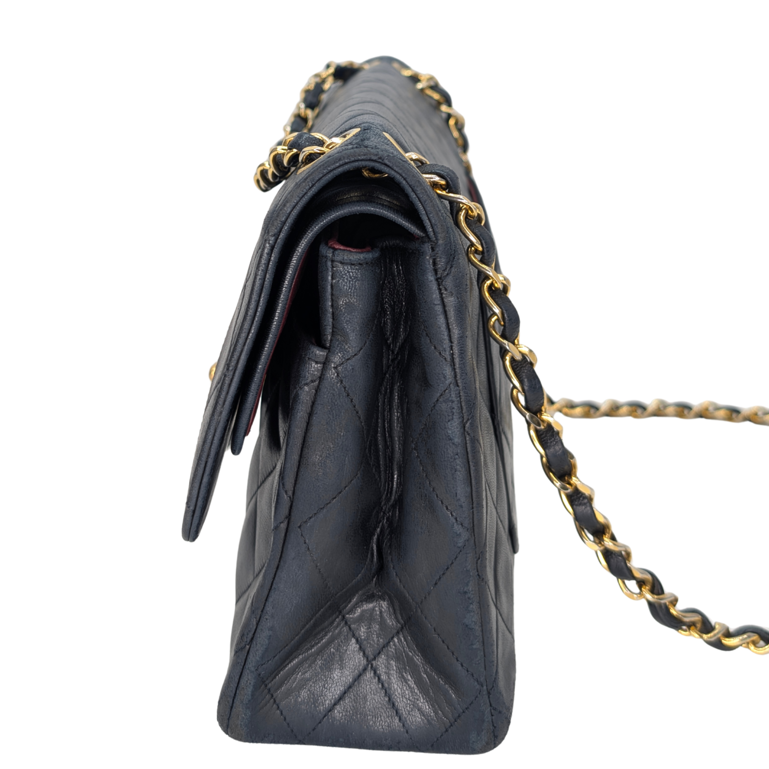 Chanel 复古经典款双翻盖中号手袋 黑色