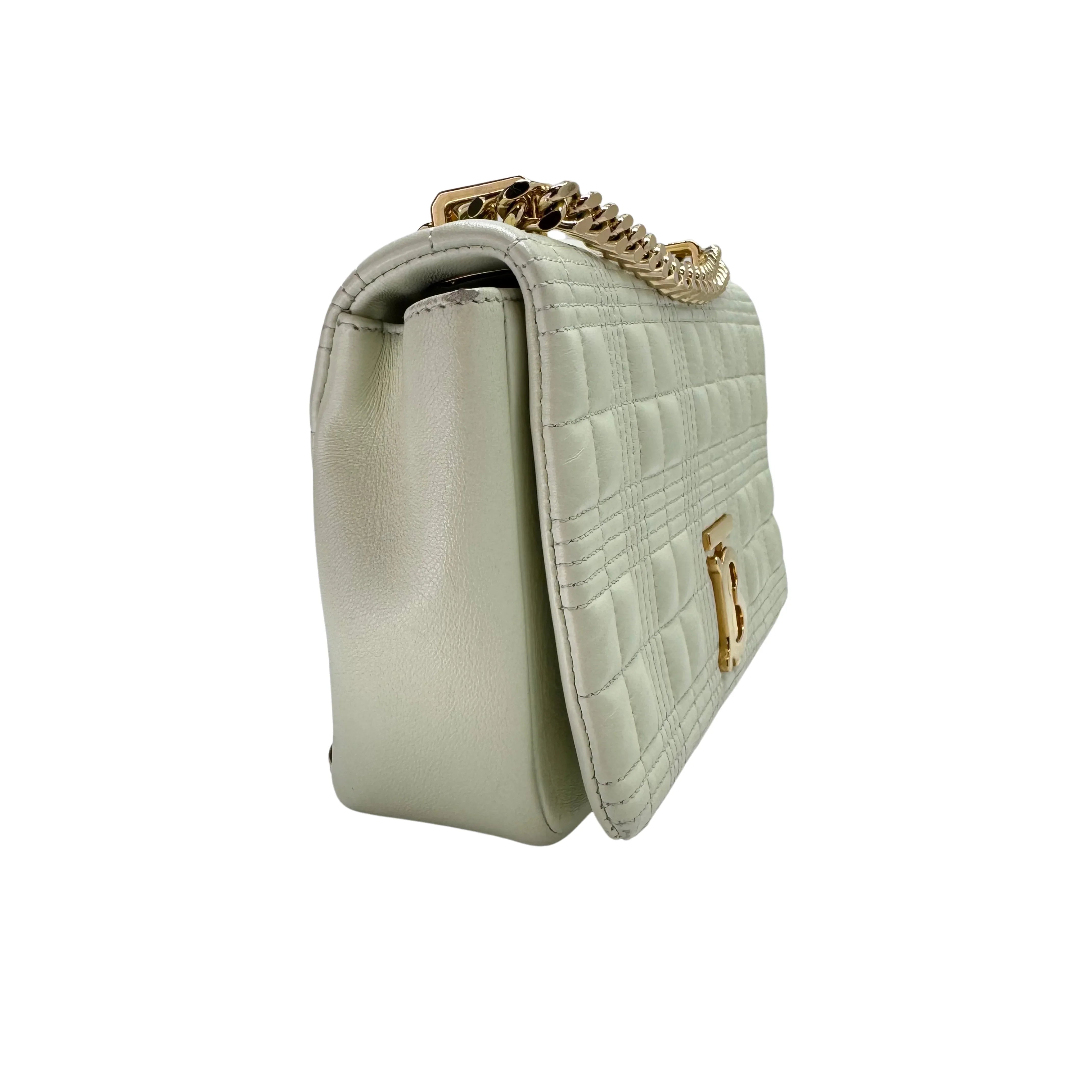 Burberry Lola Crossbody Bag Leather Green - Lost Designer