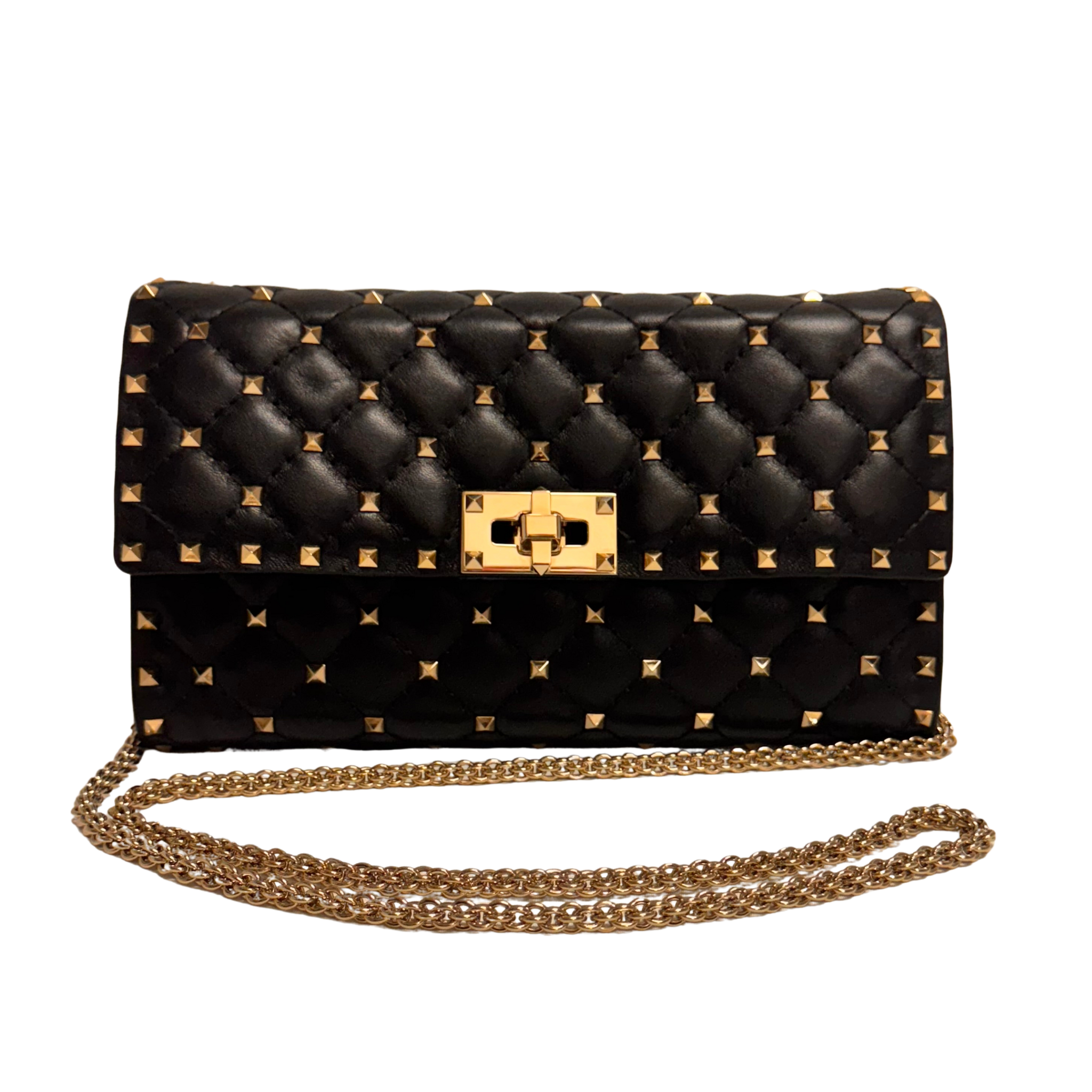 Valentino Garavani Rockstud Spike Bag Black