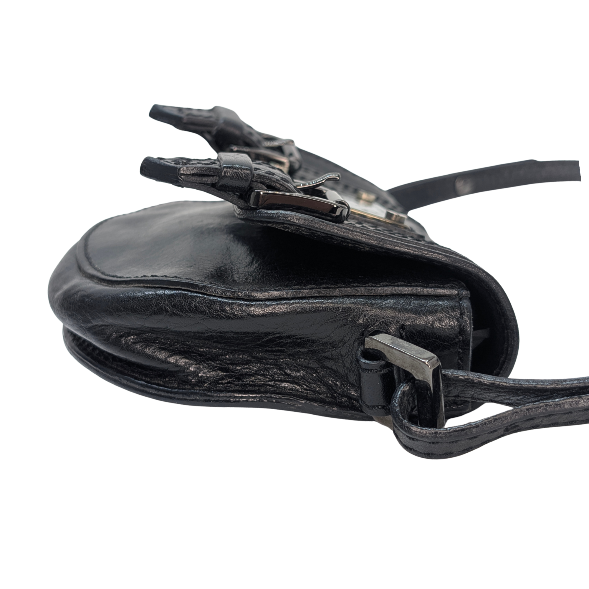 Burberry Mini Leather Crossbody Bag Black