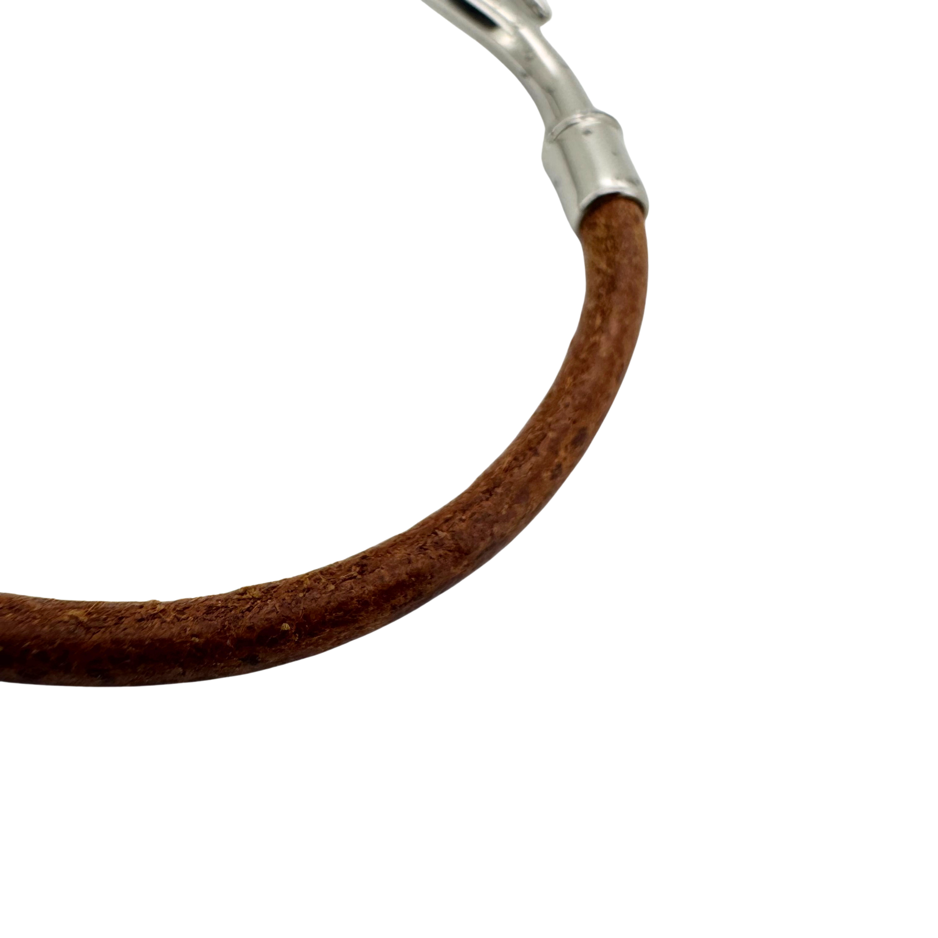 Hermès Jumbo H Hook Bracelet leather Brown