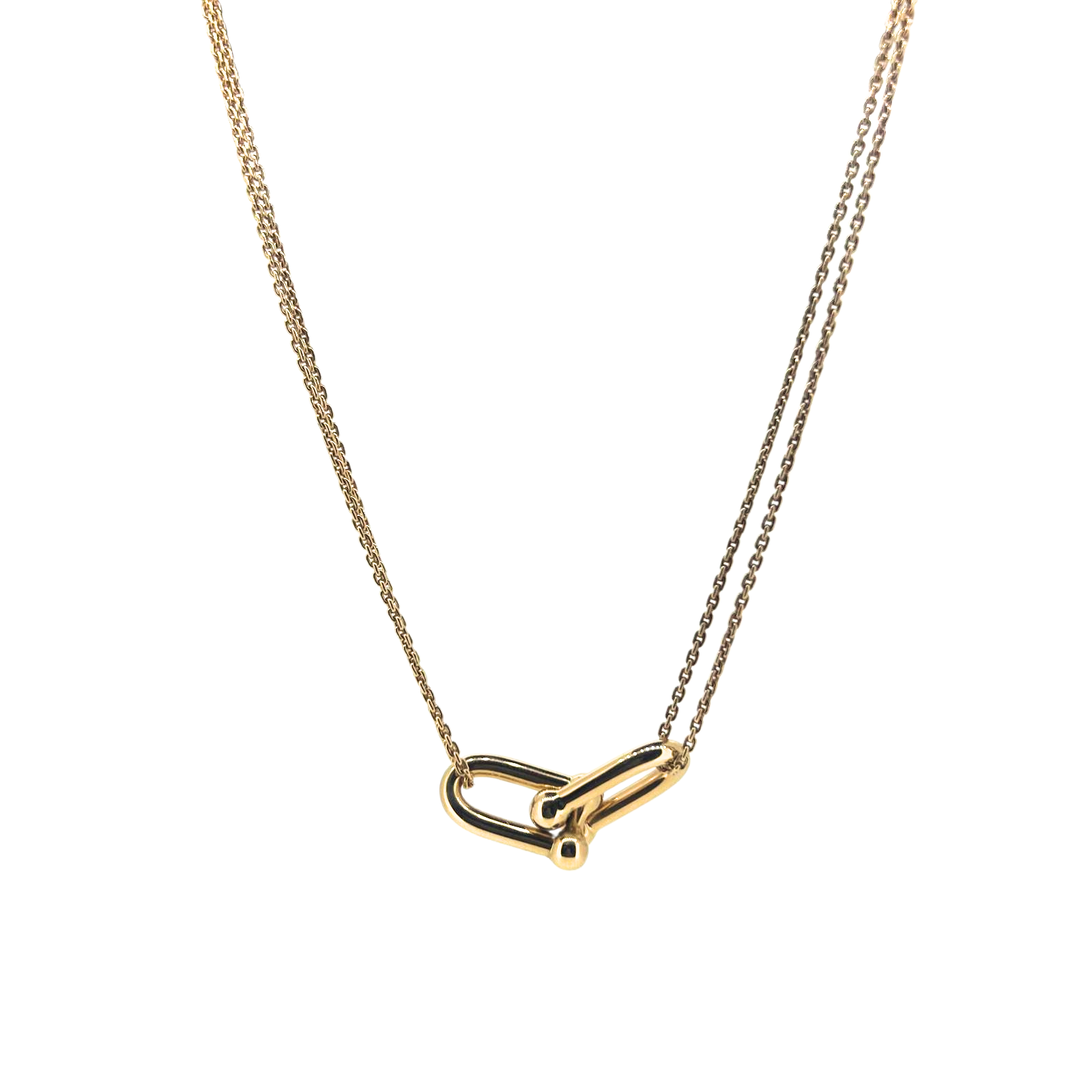 Tiffany & Co. HardWear Large Double Link Necklace – 18k Yellow Gold