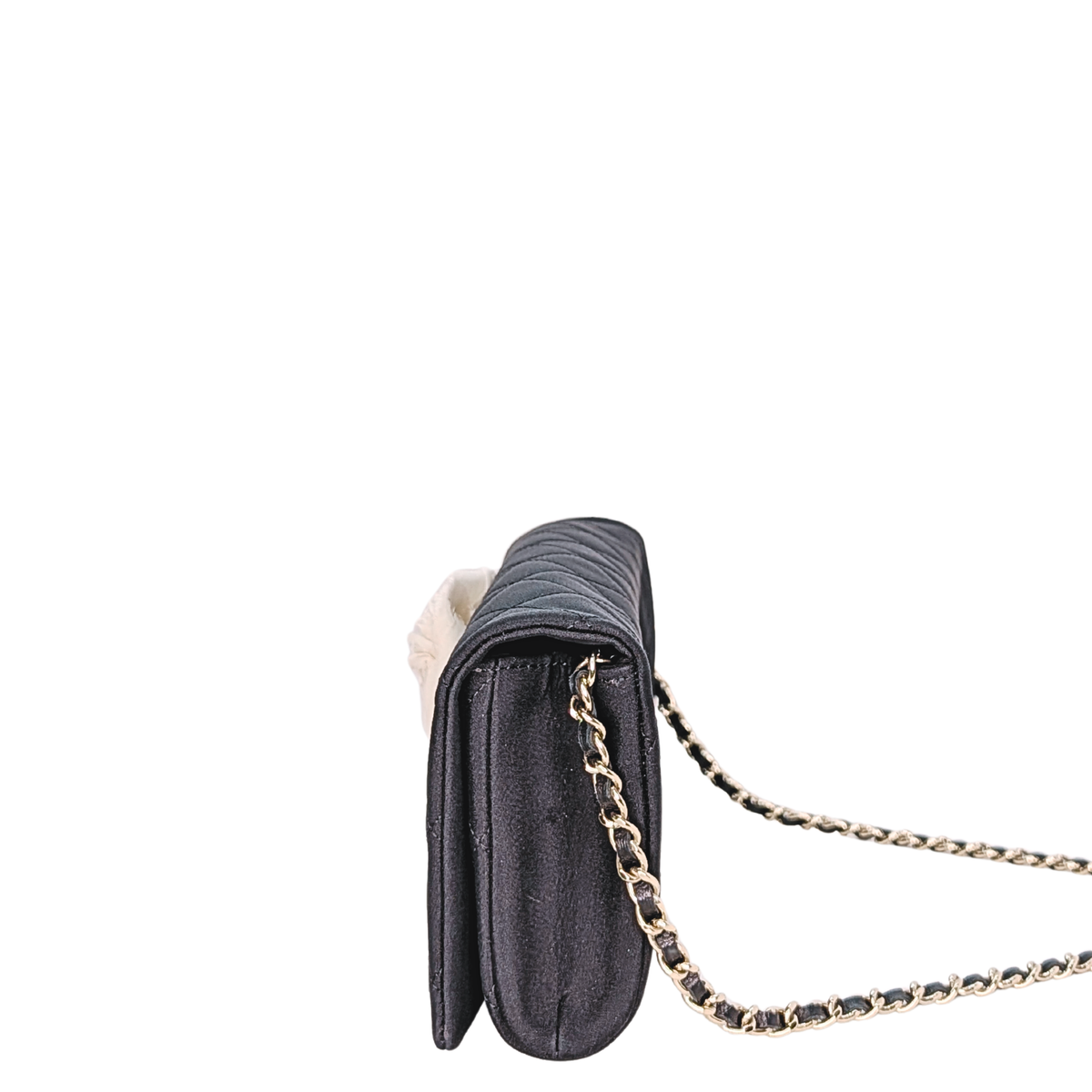 Chanel Camellia Shoulder Bag Black
