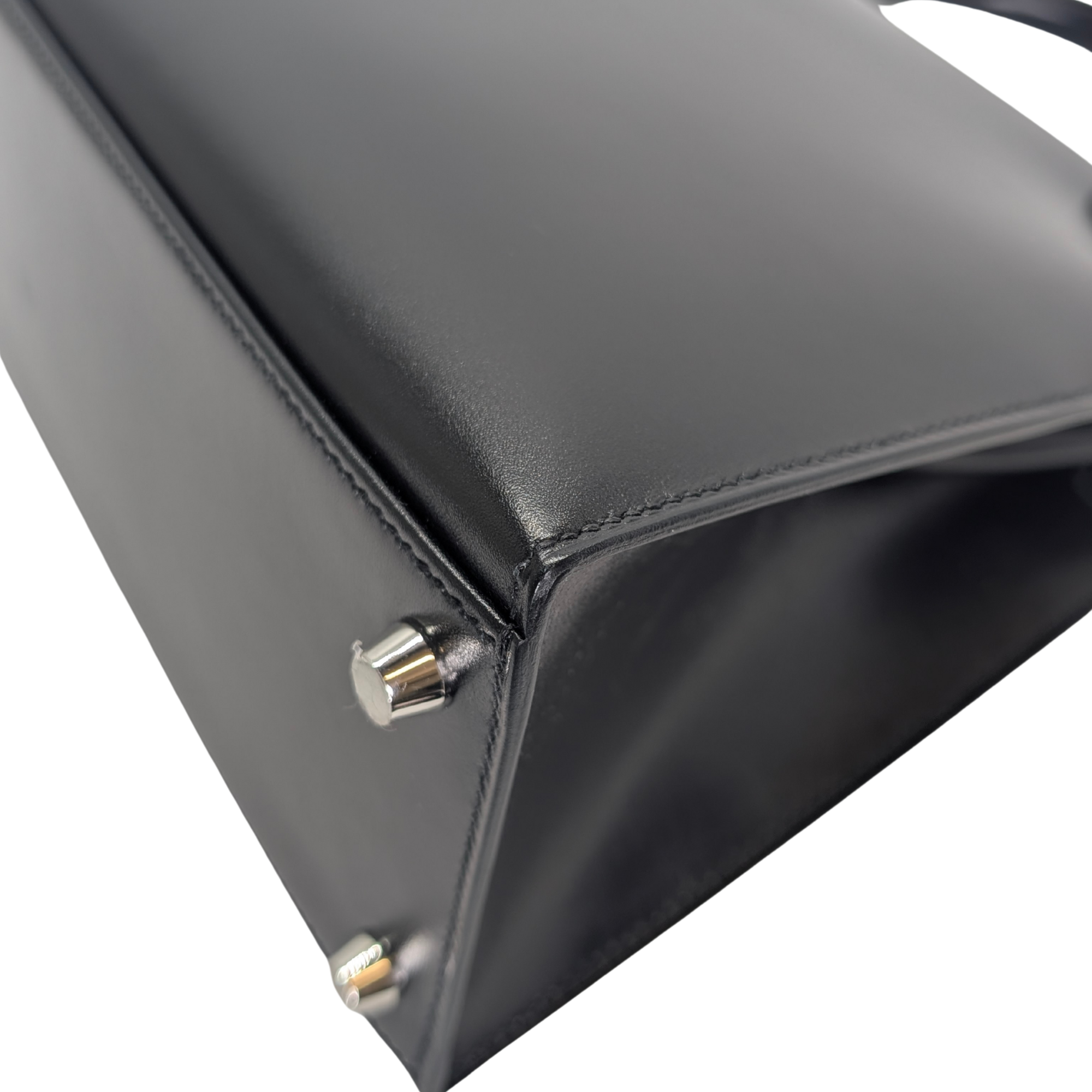 Hermès Kelly 28 SHW Box Leather W Stamp 2024 Black