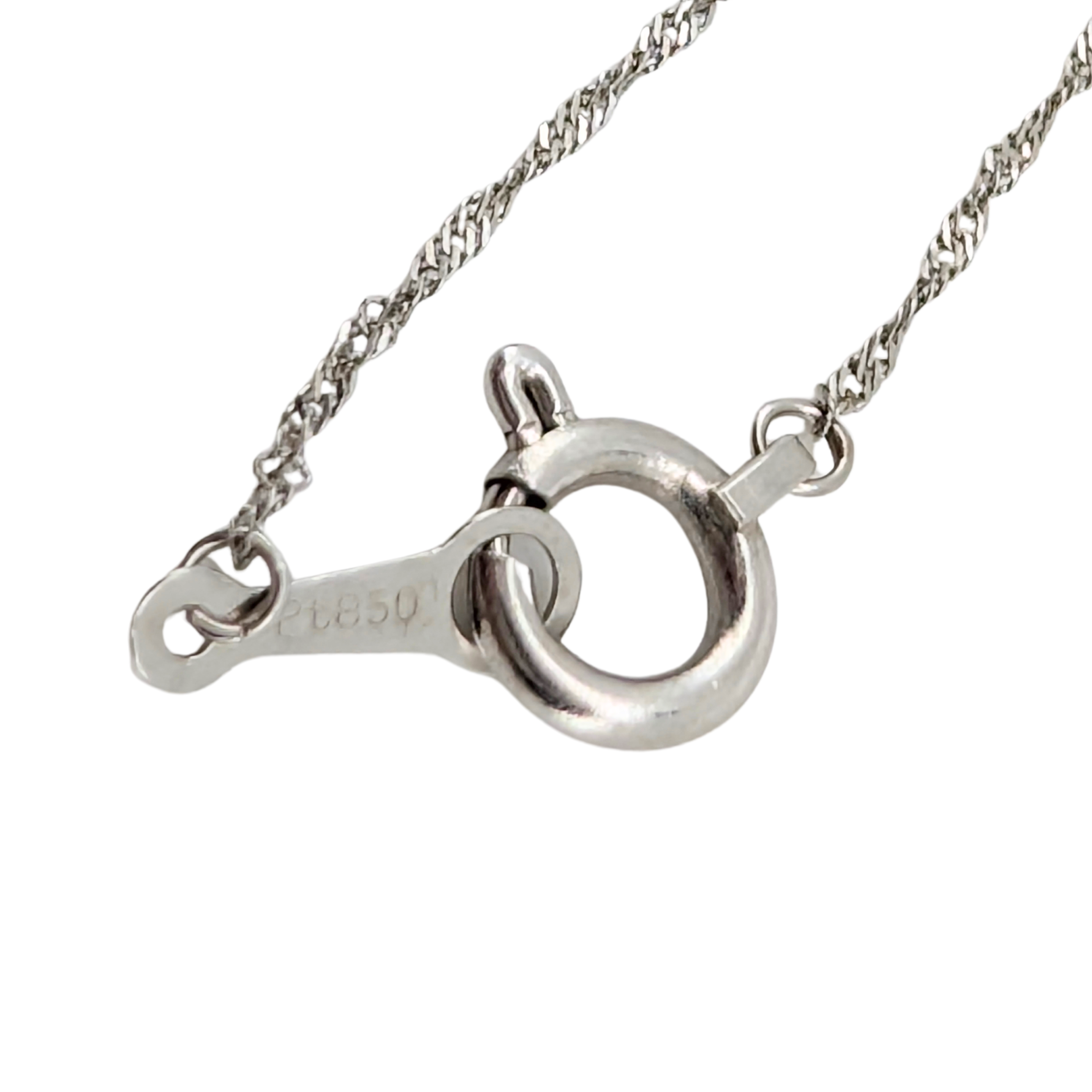 0.75Ct Salt & Pepper Diamond Solitaire Pendant On Chain In Platinum