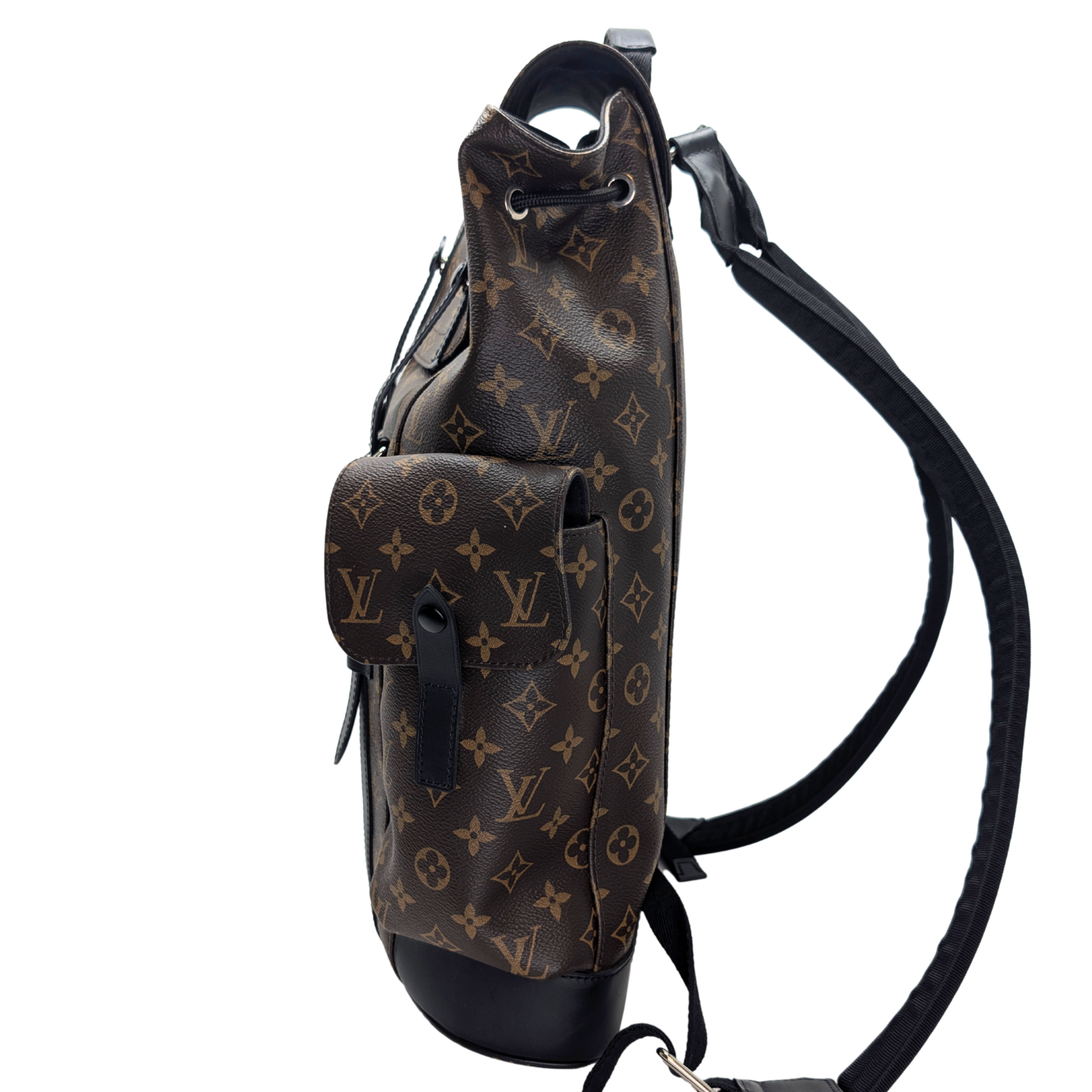 Louis Vuitton Christopher MM Backpack in Monogram Macassar Canvas