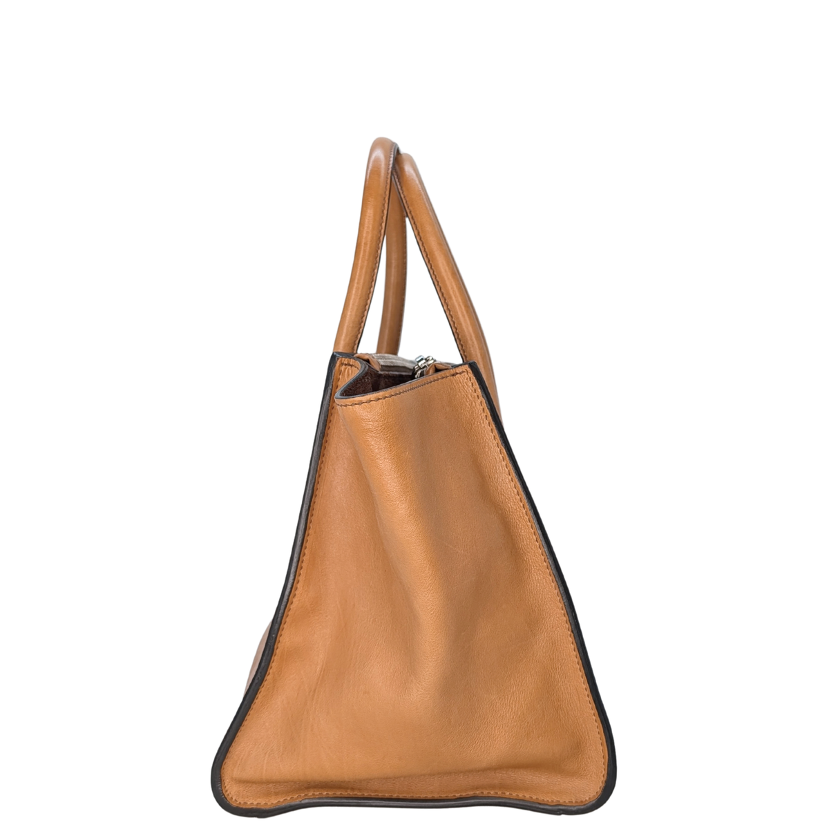 Prada Glace Tote Bag Brown