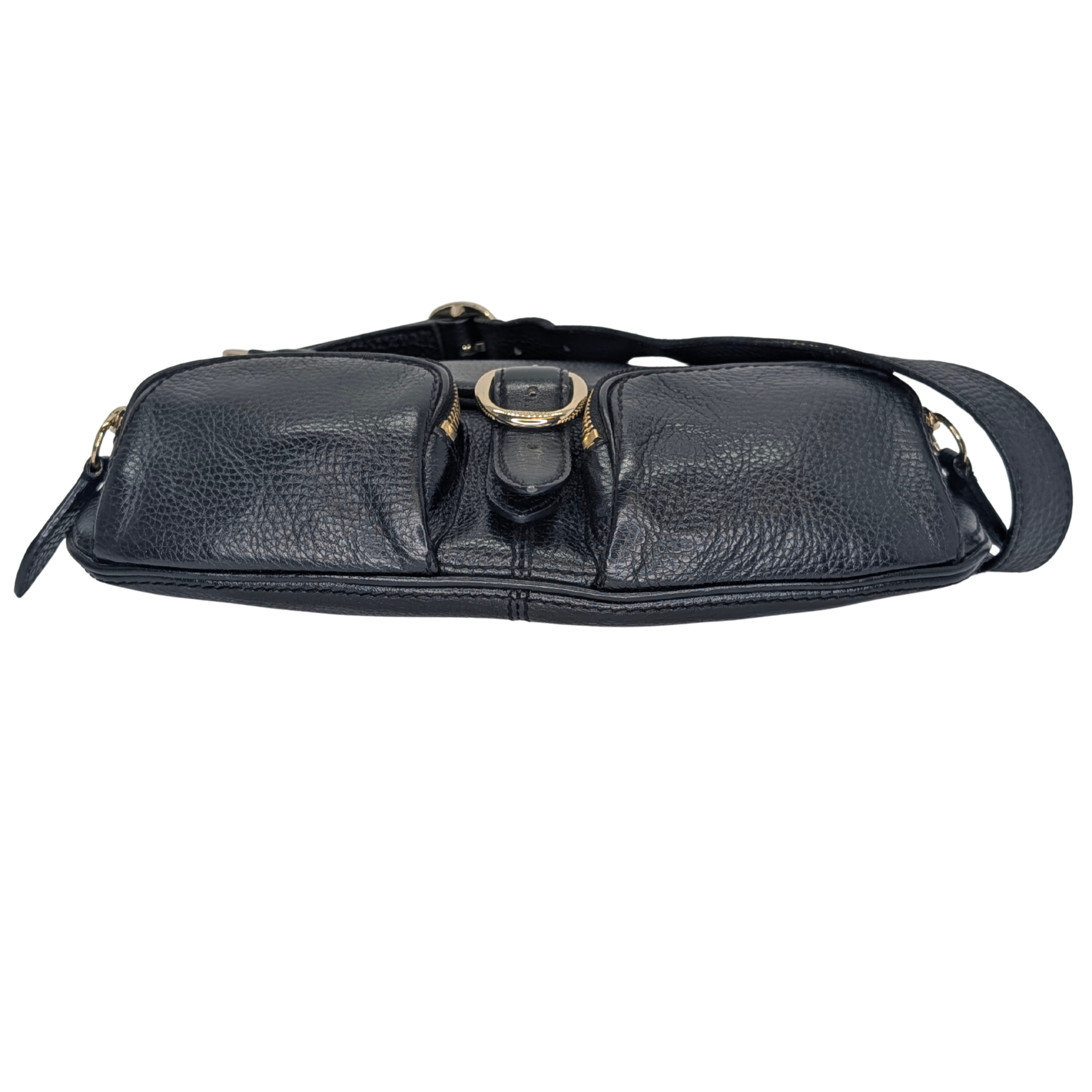 Burberry Leather Shoulder Bag Black