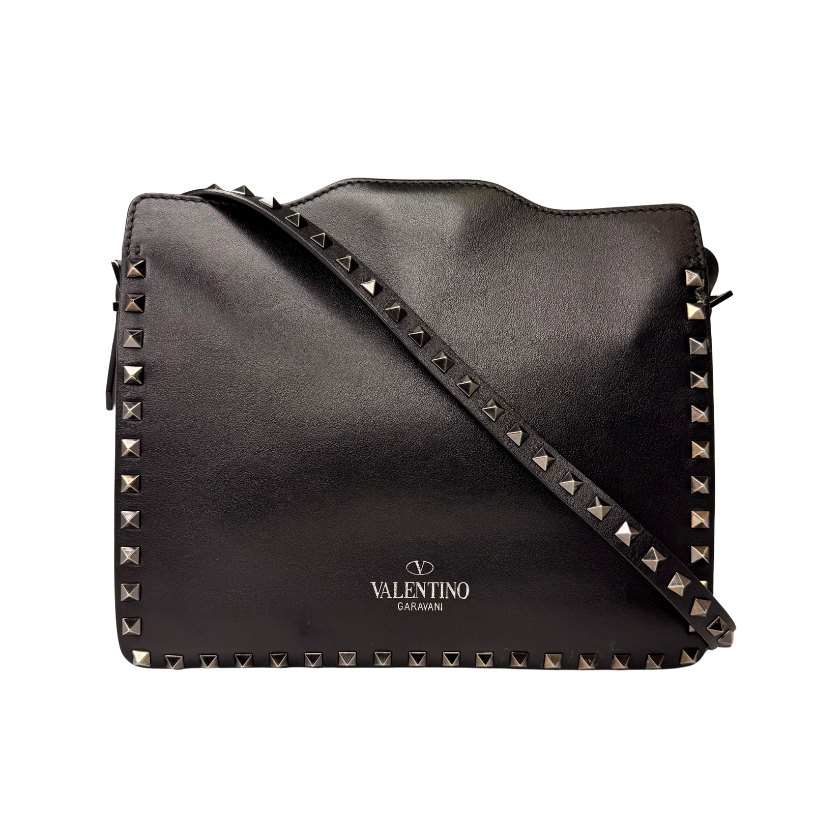Valentino Black Leather Shoulder Bag