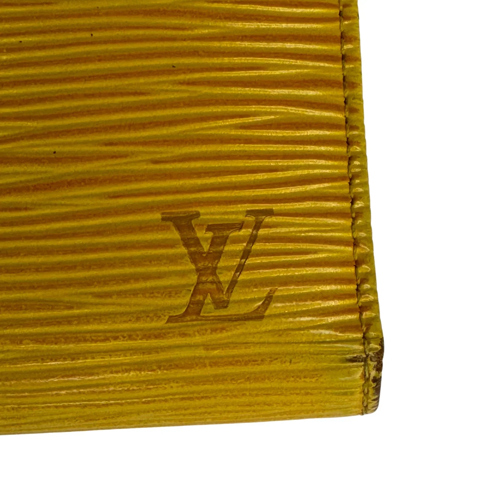 Louis Vuitton Epi Leather Long Wallet Yellow