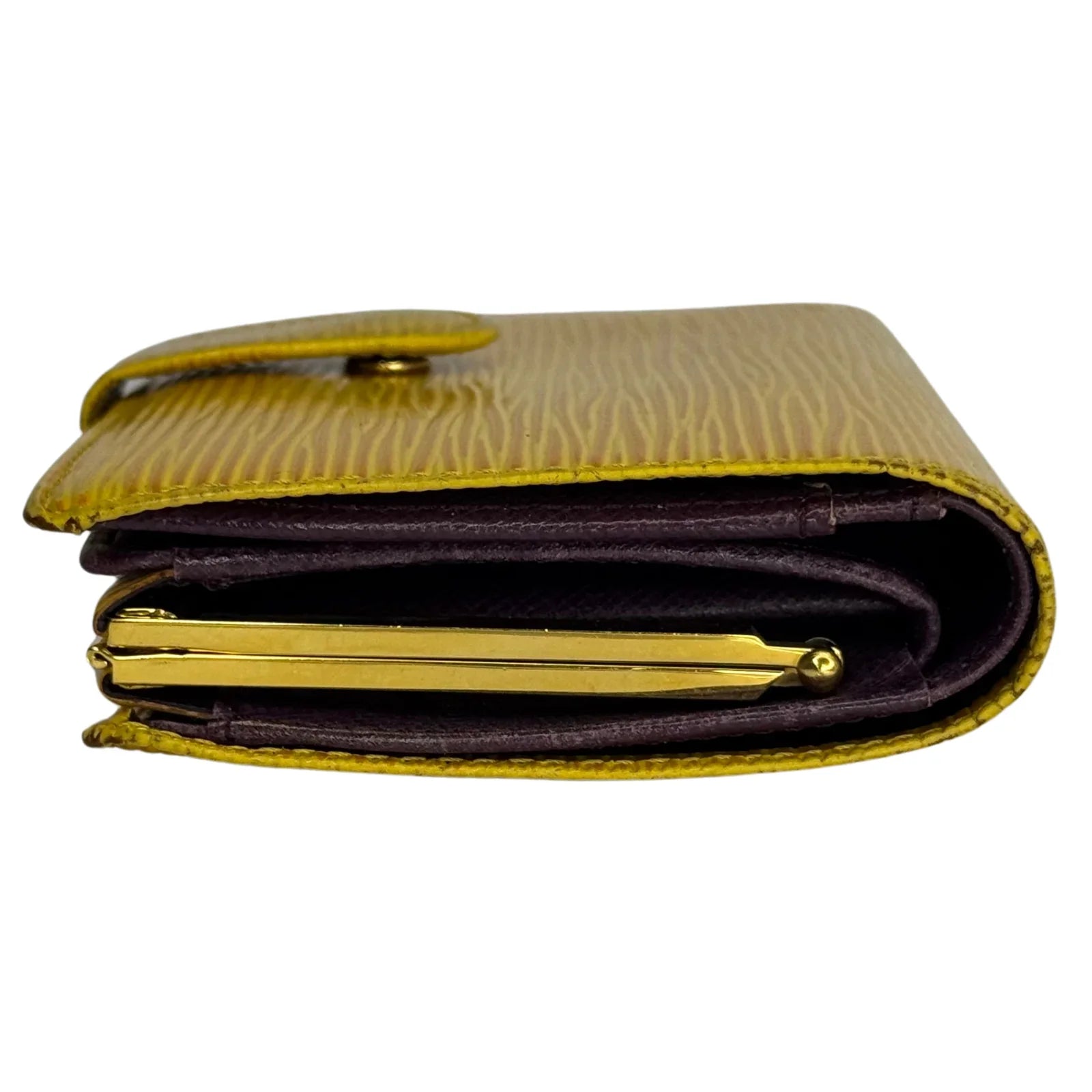 Louis Vuitton Epi Leather Long Wallet Yellow