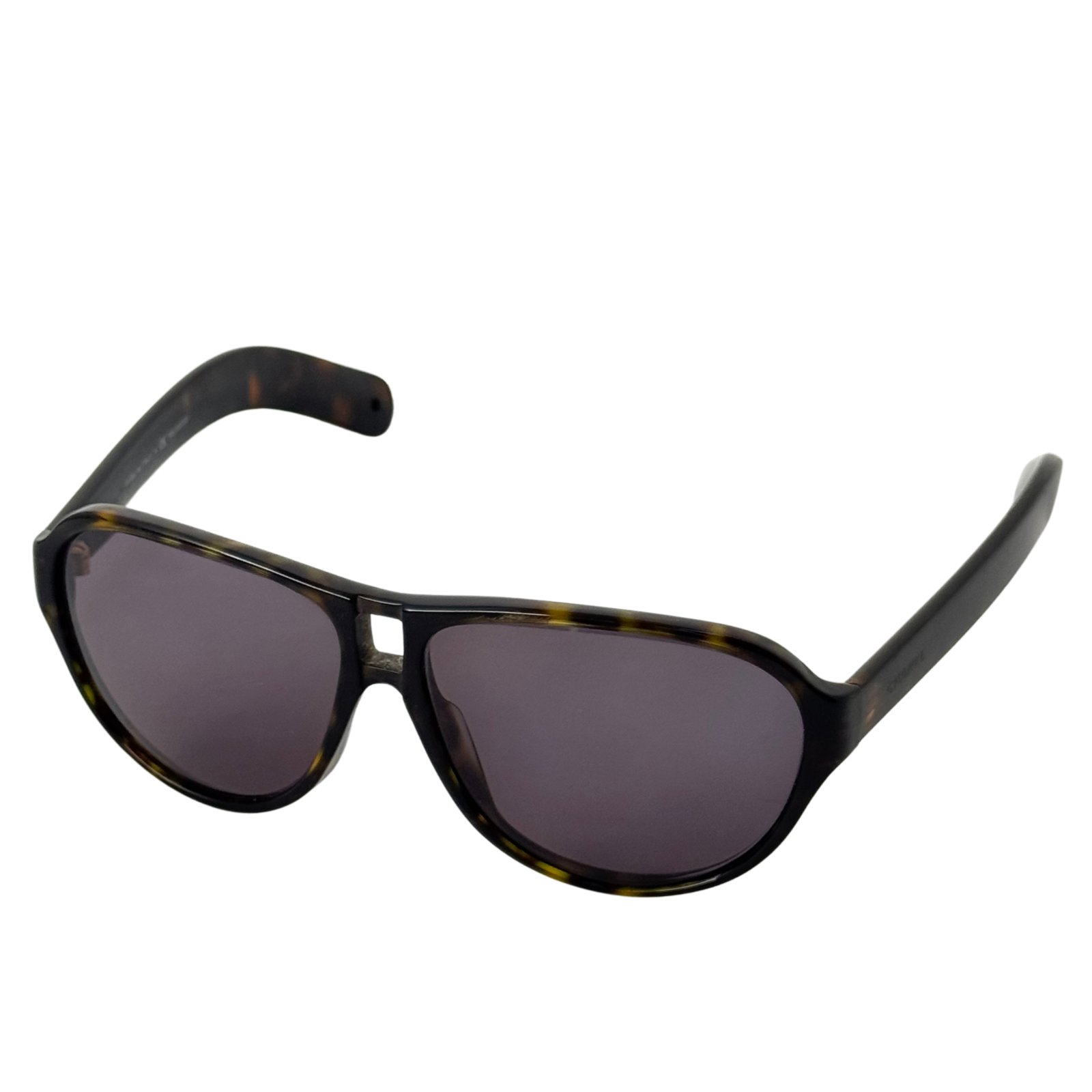 CHANEL Polarized Tortoise Aviator Sunglasses 5233