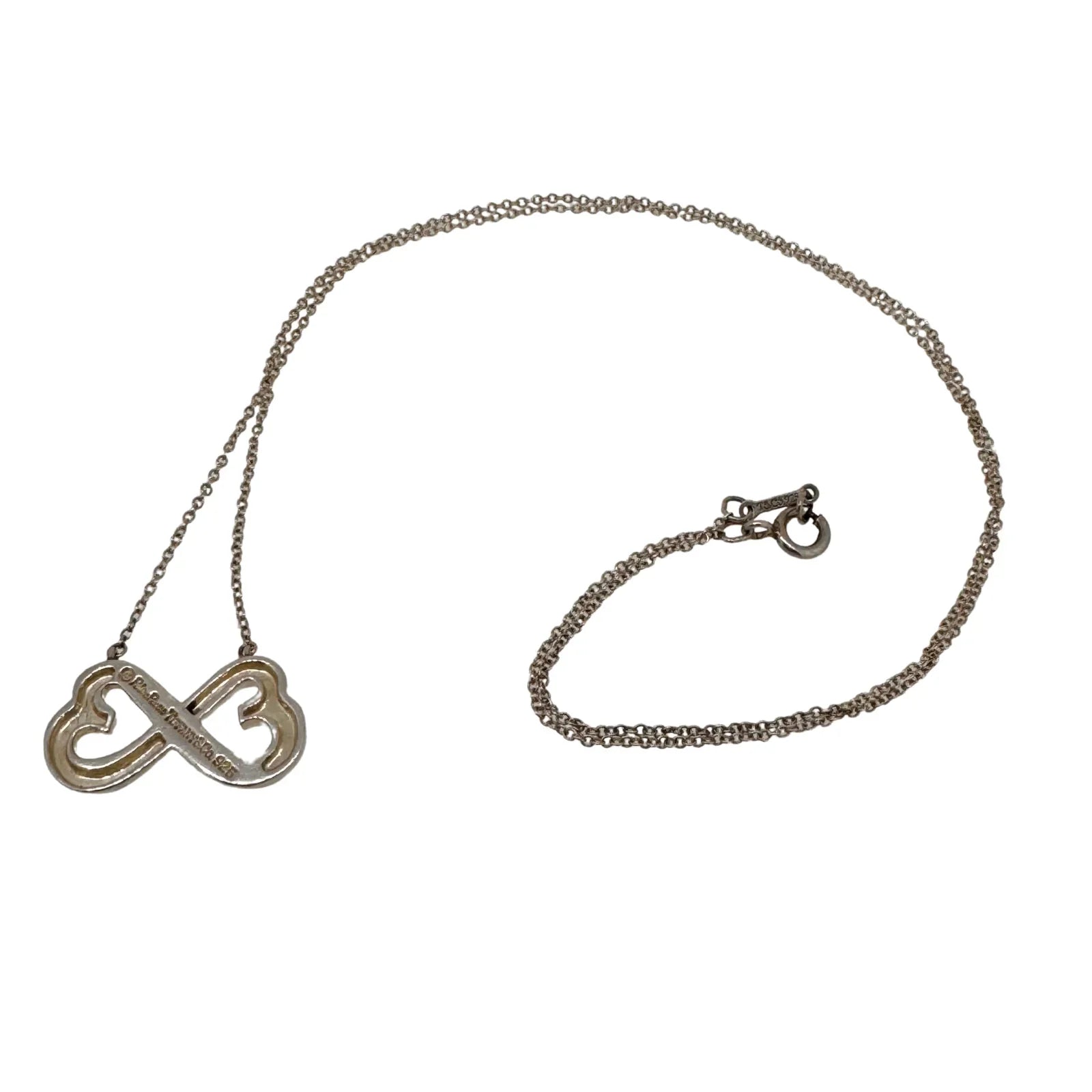 Tiffany & Co. Paloma Picasso Double Loving Heart Pendant Necklace – Sterling Silver