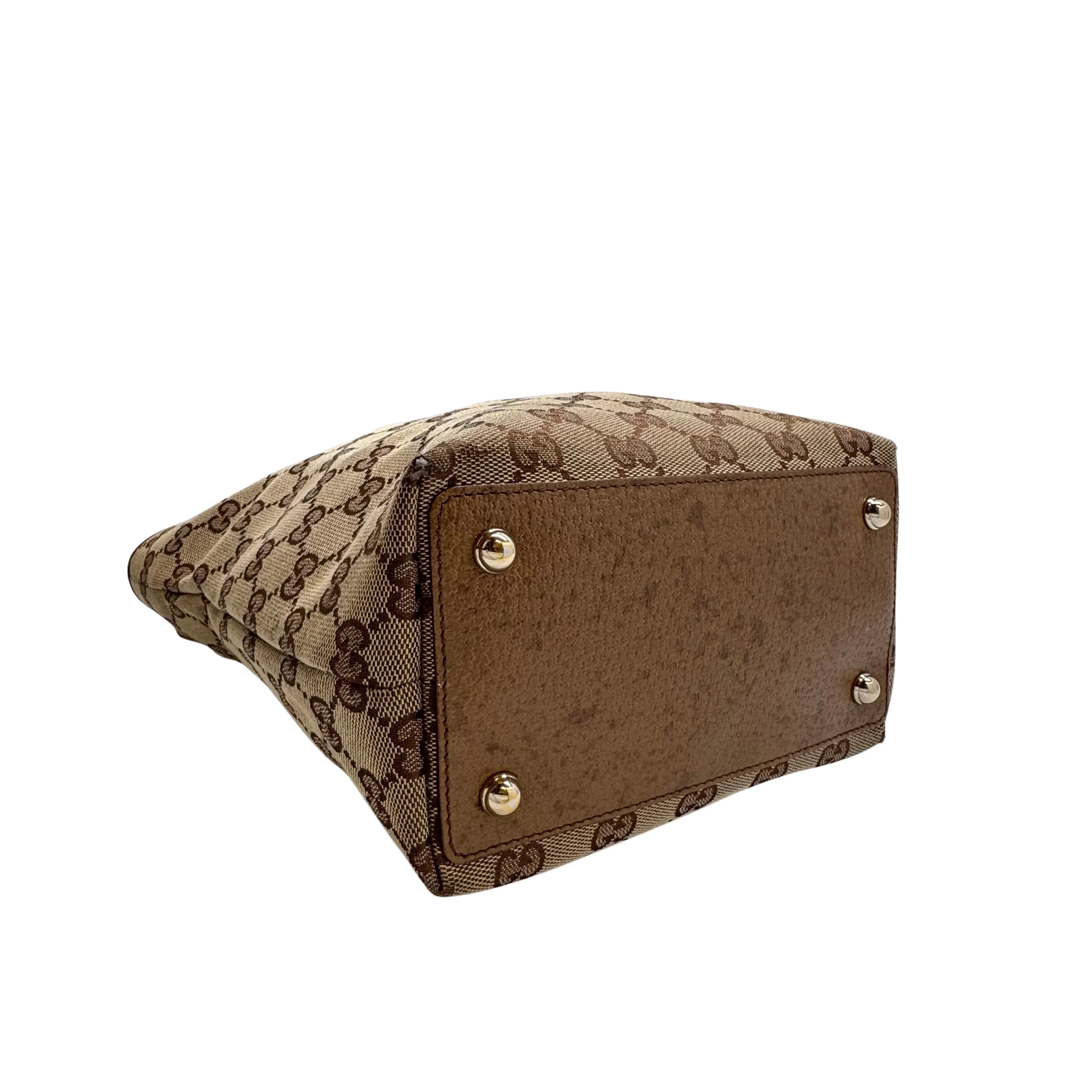 Gucci GG Canvas Tote Bag Brown - Lost Designer