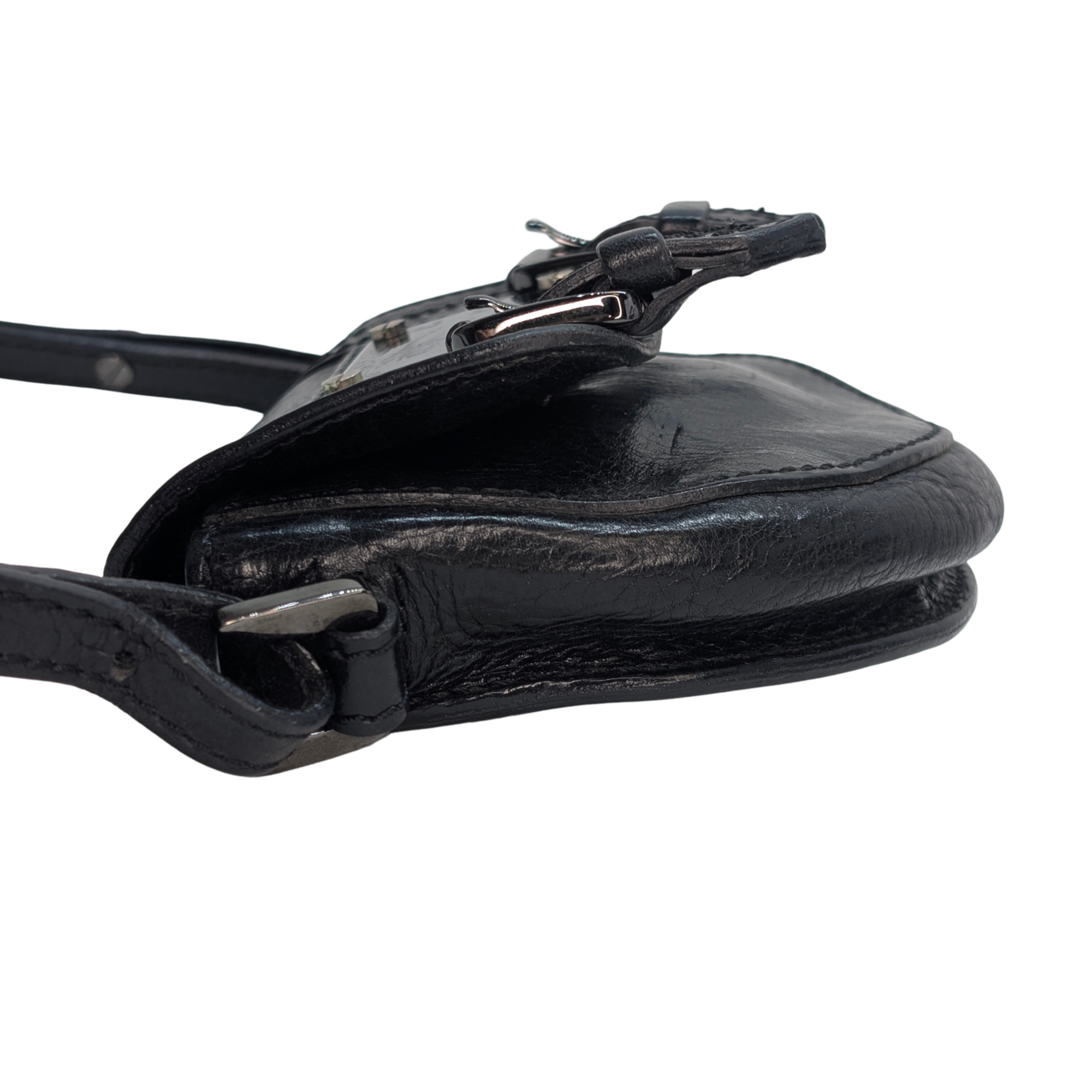 Burberry Mini Leather Crossbody Bag Black