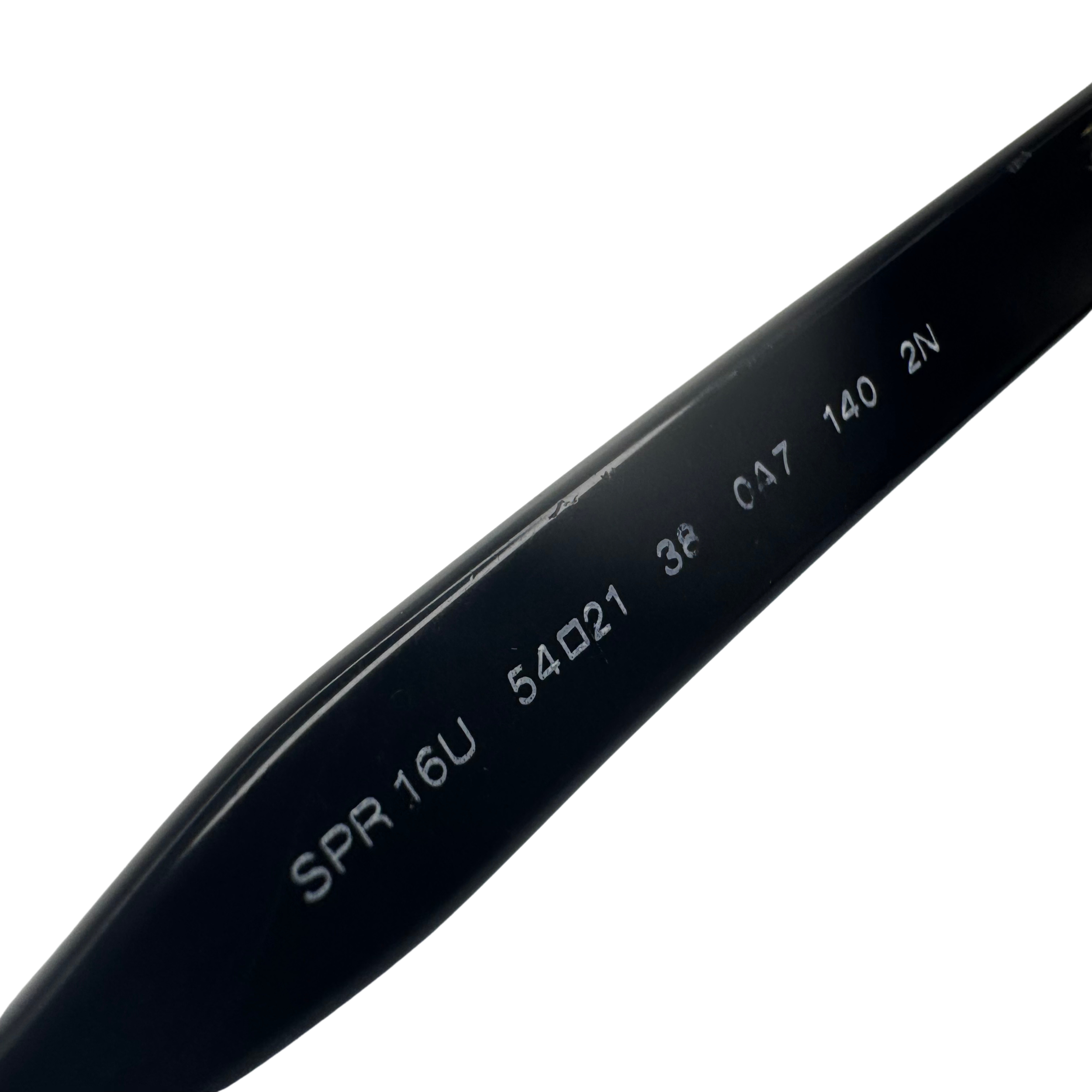 Prada SPR 16U Black Square Sunglasses