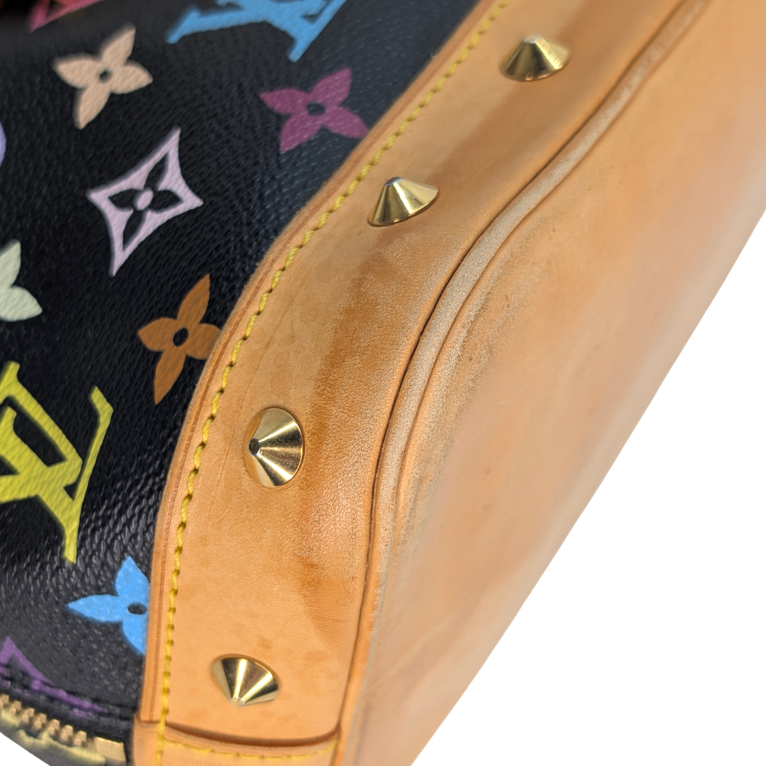 Louis Vuitton Takashi Murakami Alma PM Bag Black Monogram Multicolore