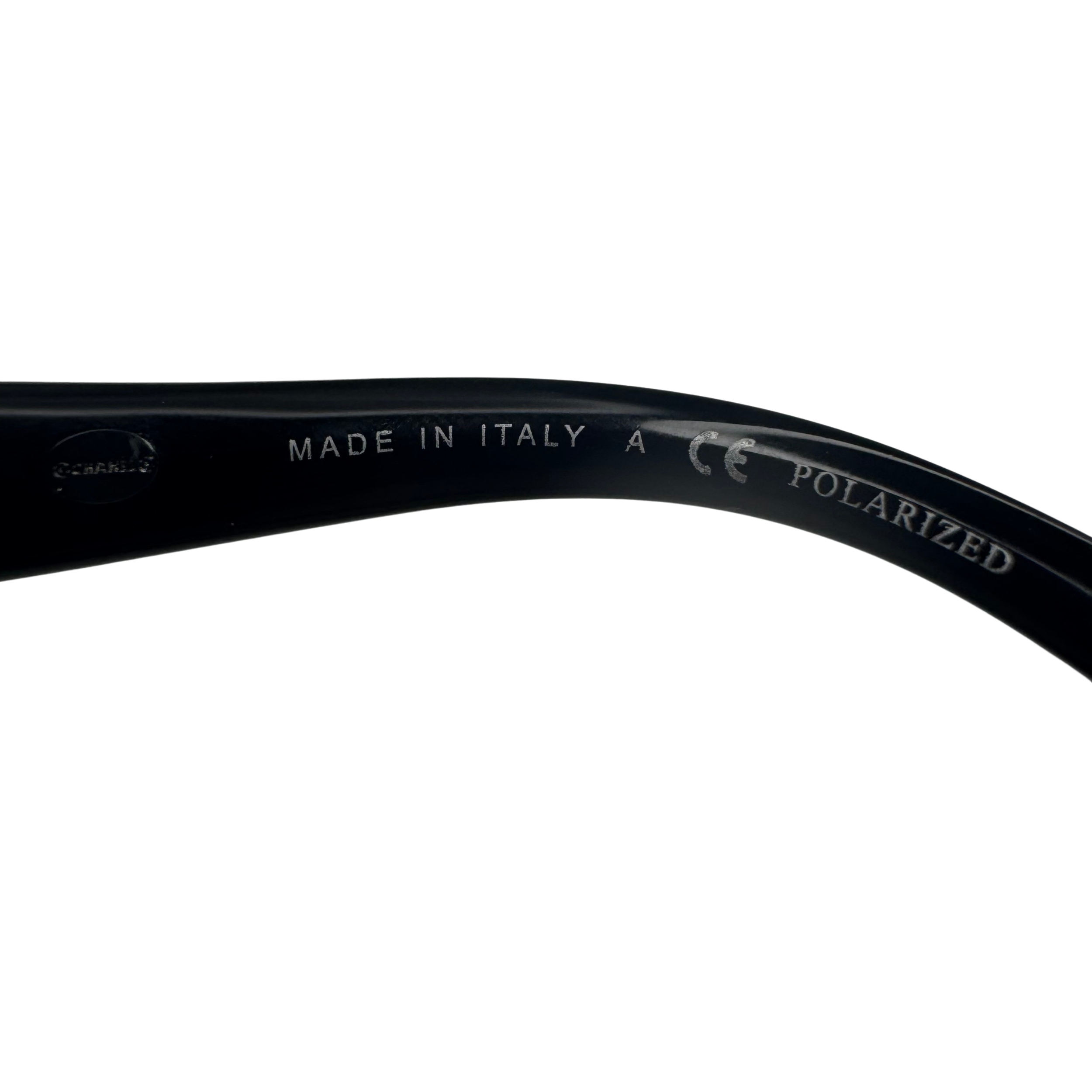 Chanel 5298-B c.501/S8 Black Cat-Eye Polarised Sunglasses