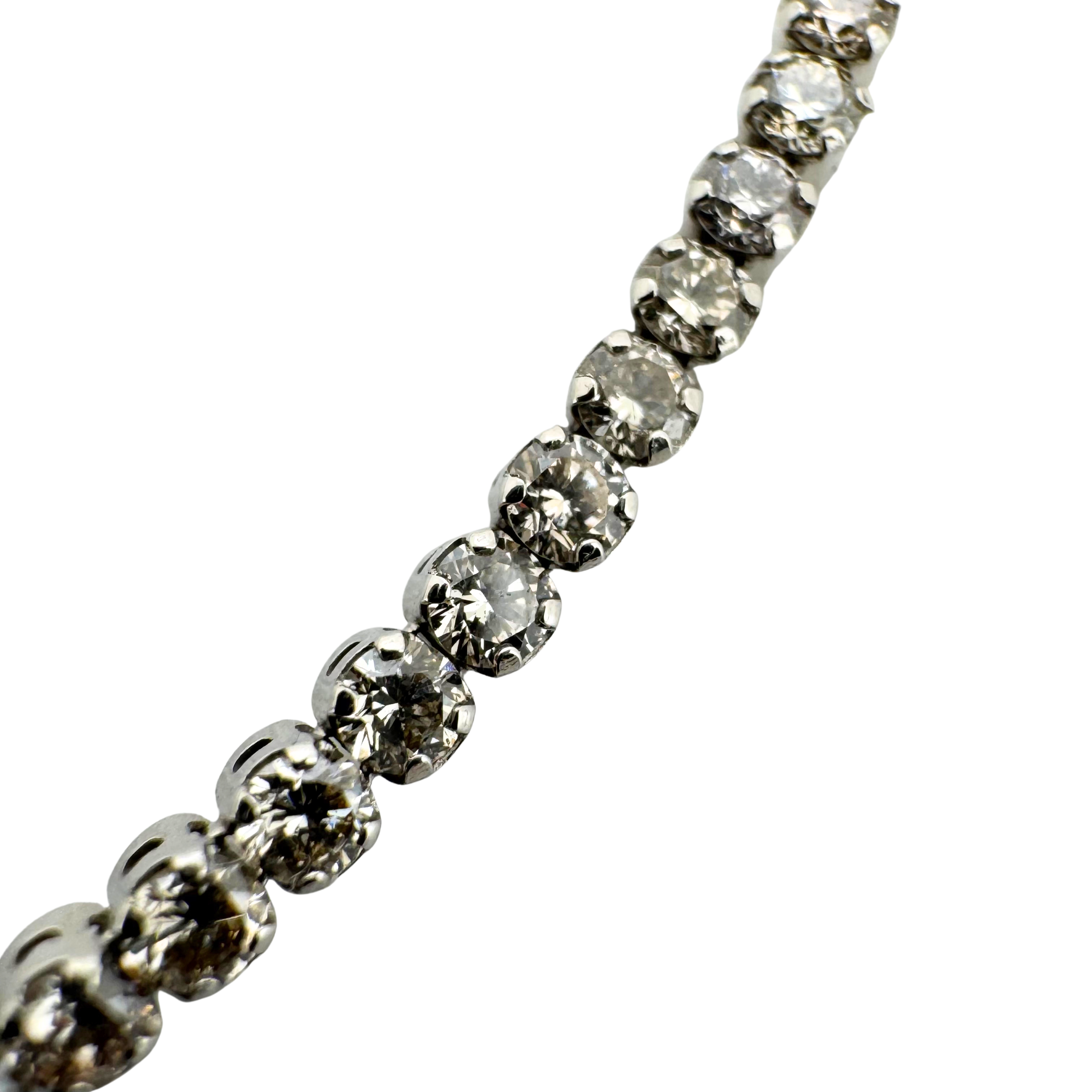 2.10ct SI Natural Diamond on Platinum Tennis Bracelet