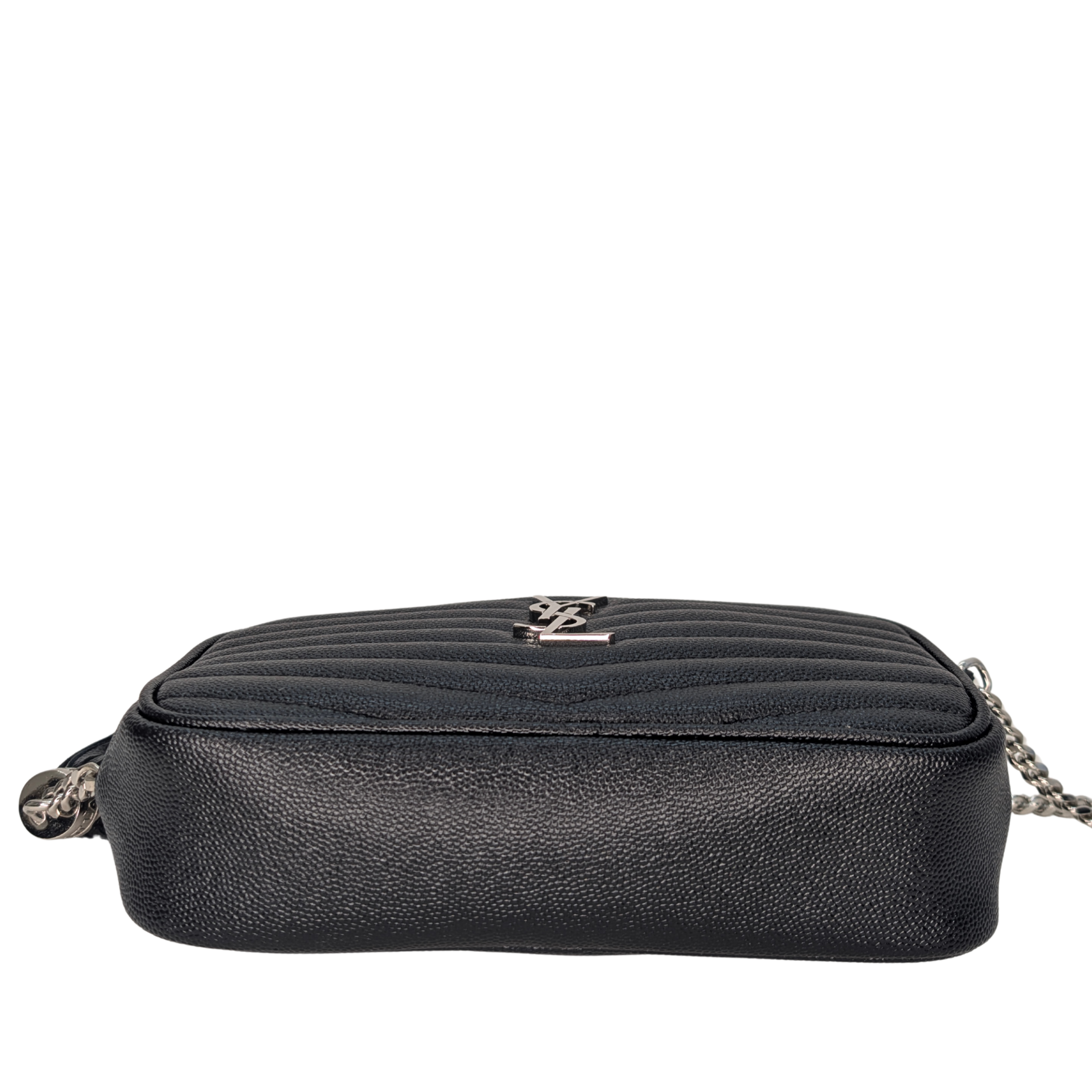 Saint Laurent Lou Mini Grain leather camera bag SHW