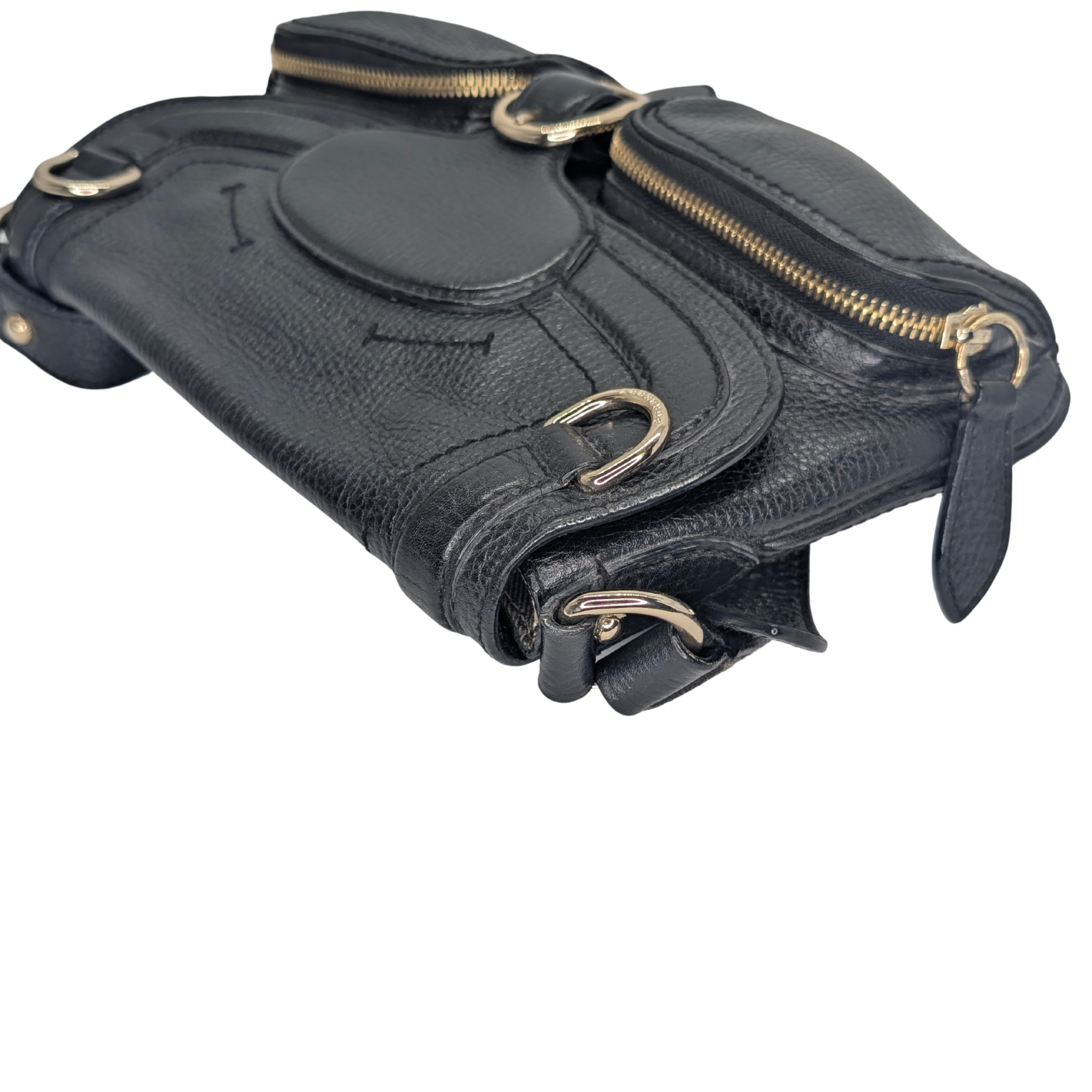 Burberry Leather Shoulder Bag Black