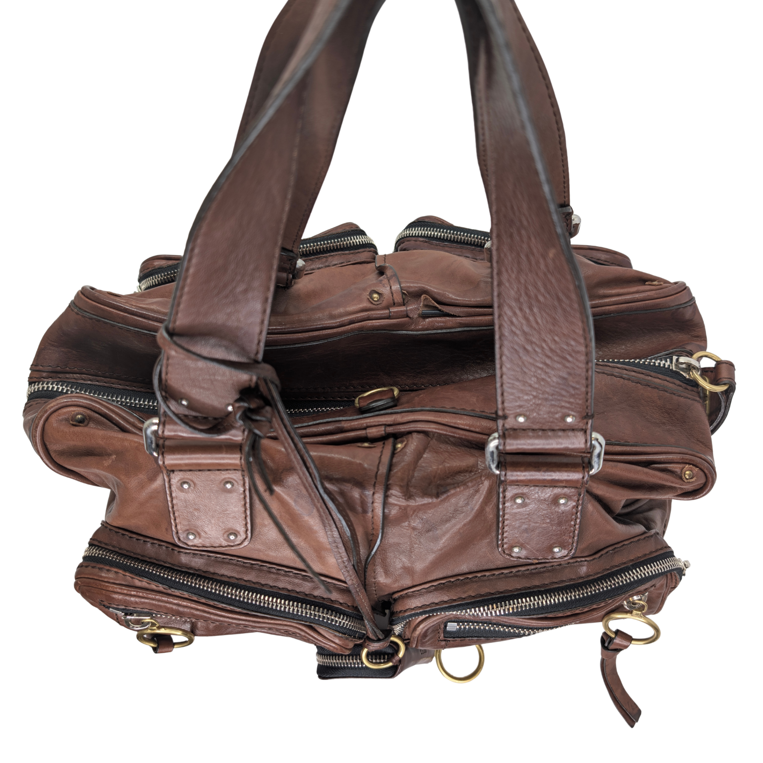 Chloe Betty Leather Handbag Brown