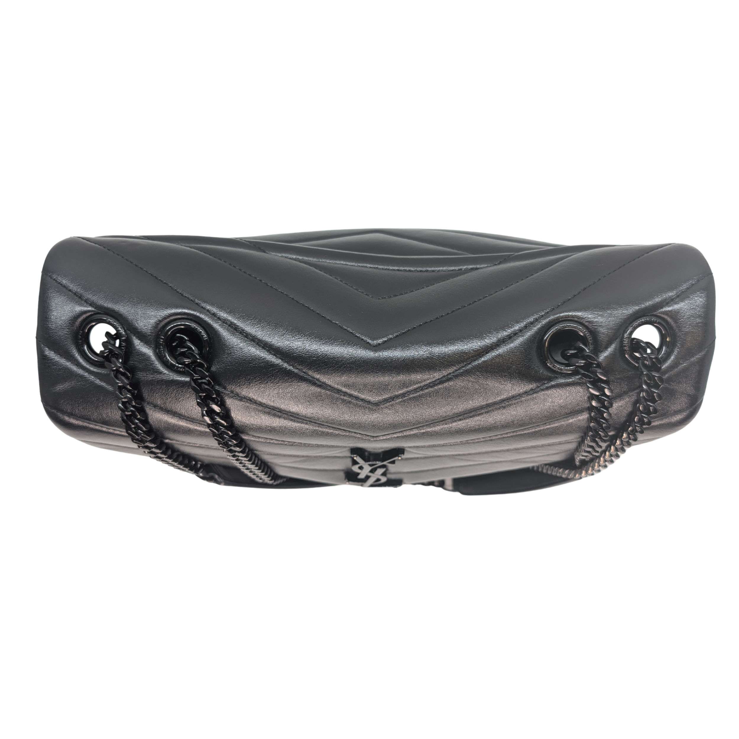 Yves Saint Laurent YSL Loulou Toy Medium Shoulder Bag Black