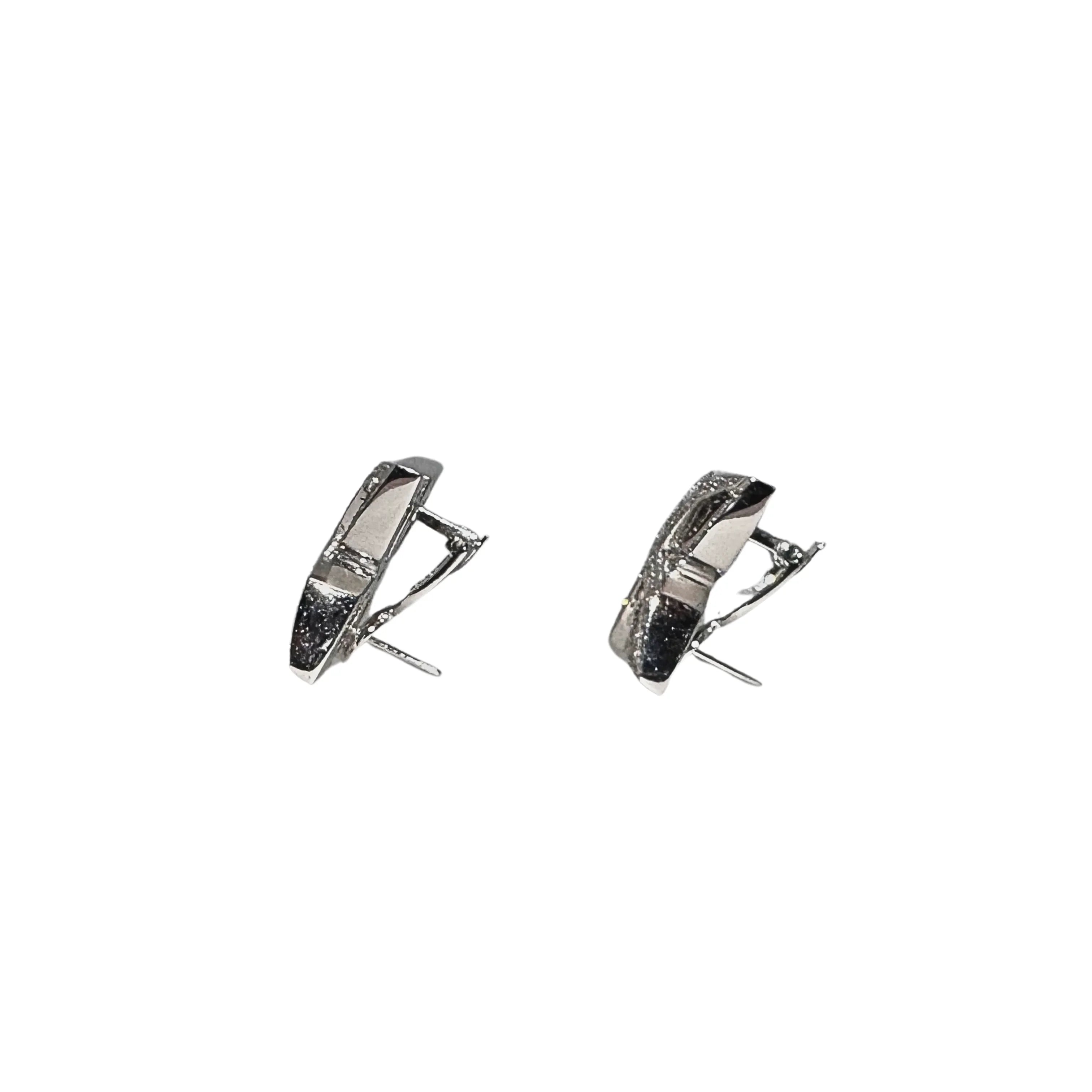 Anton Jewellery 18K White Gold Geometric Flower Diamond Stud Earrings 1.10ct
