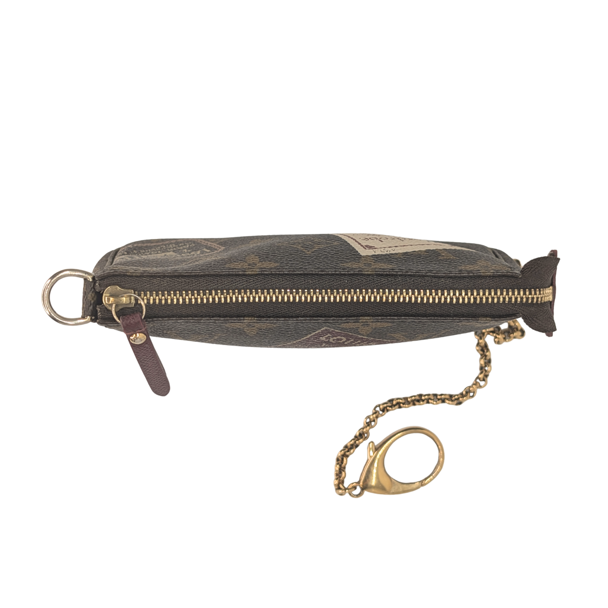 Louis Vuitton Travel Stamp Mini Pochette Bag