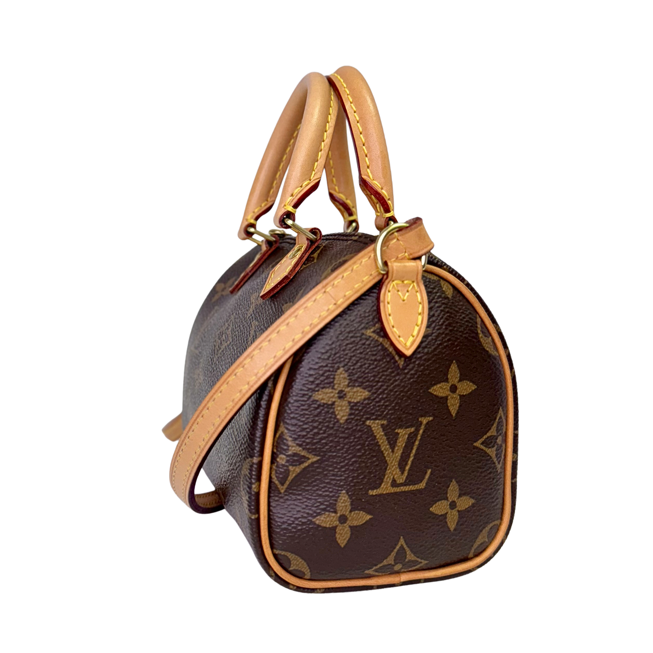 Louis Vuitton Nano Speedy Handbag Monogram Canvas