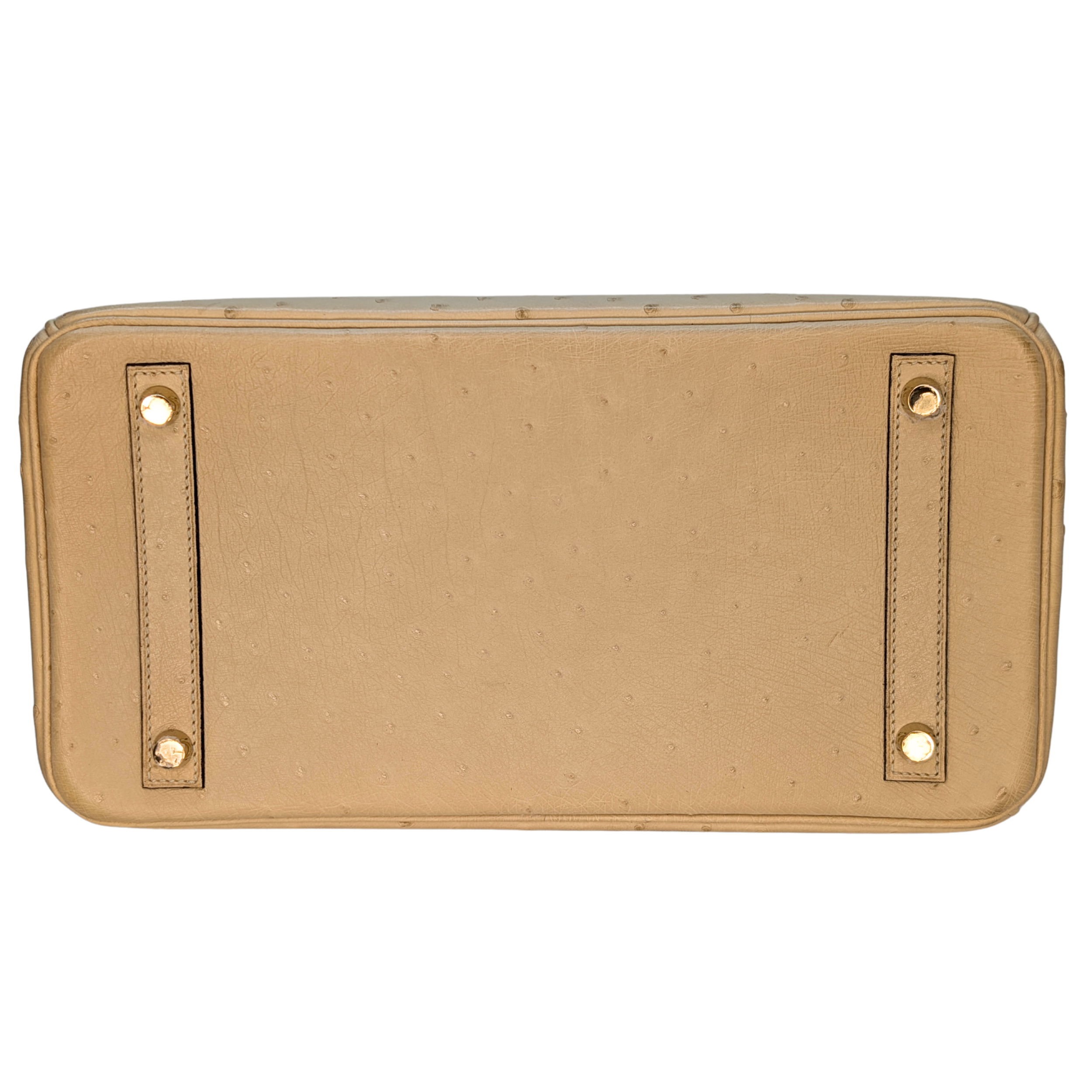 Hermès Birkin 30 Parchemin Ostrich Bag T Stamp GHW