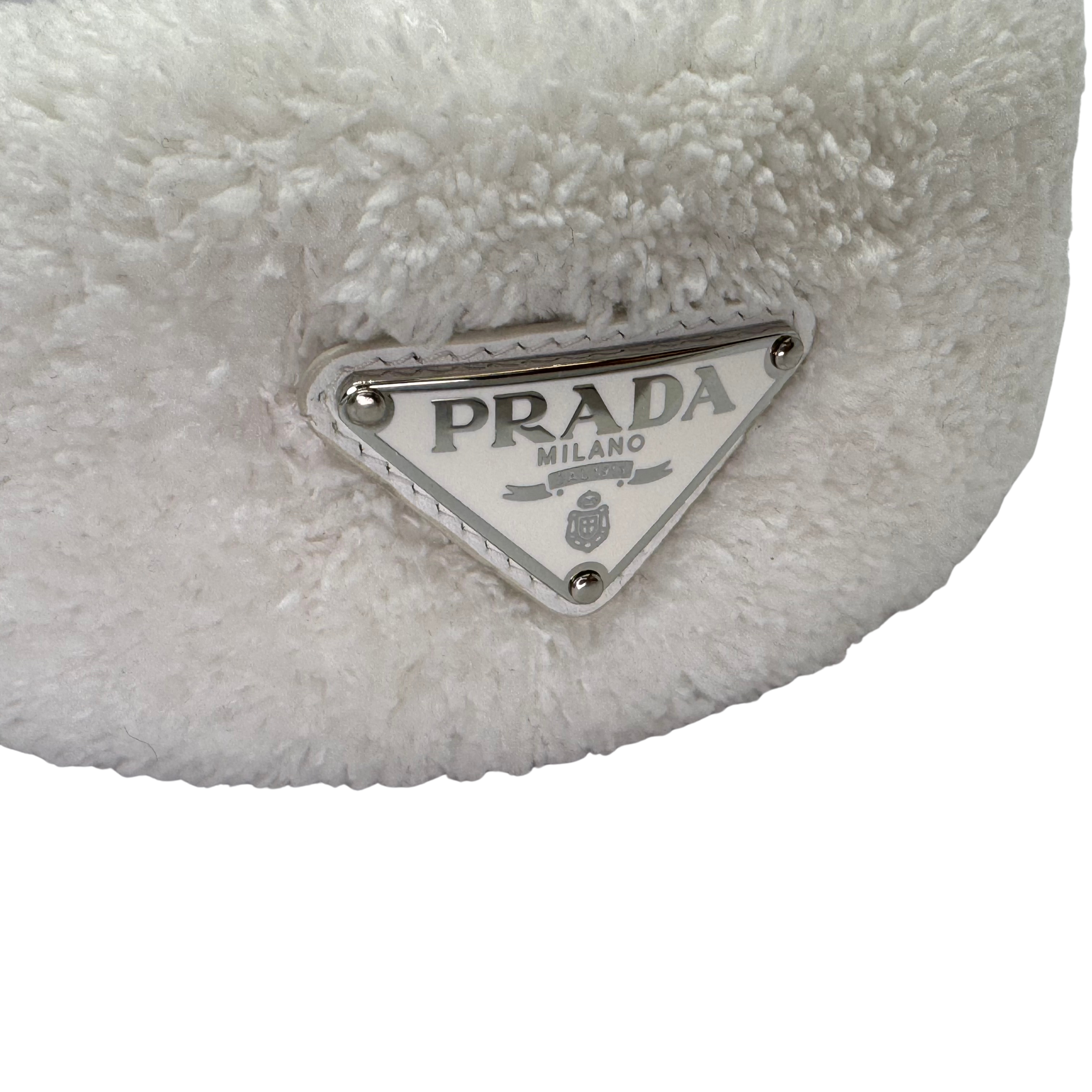 Prada Terry Cloth Headband White