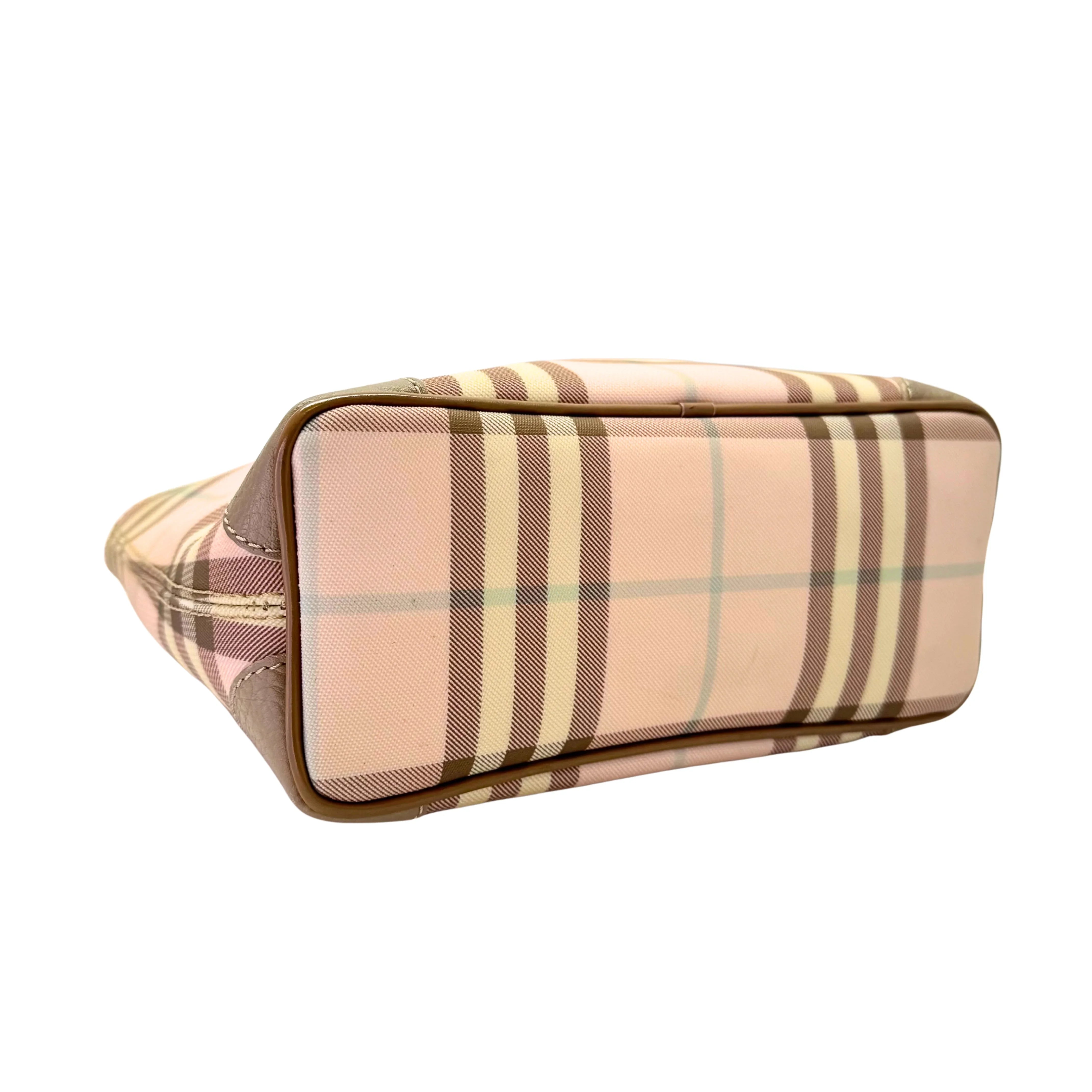 Burberry Nova Check Tote Bag Pink - Lost Designer