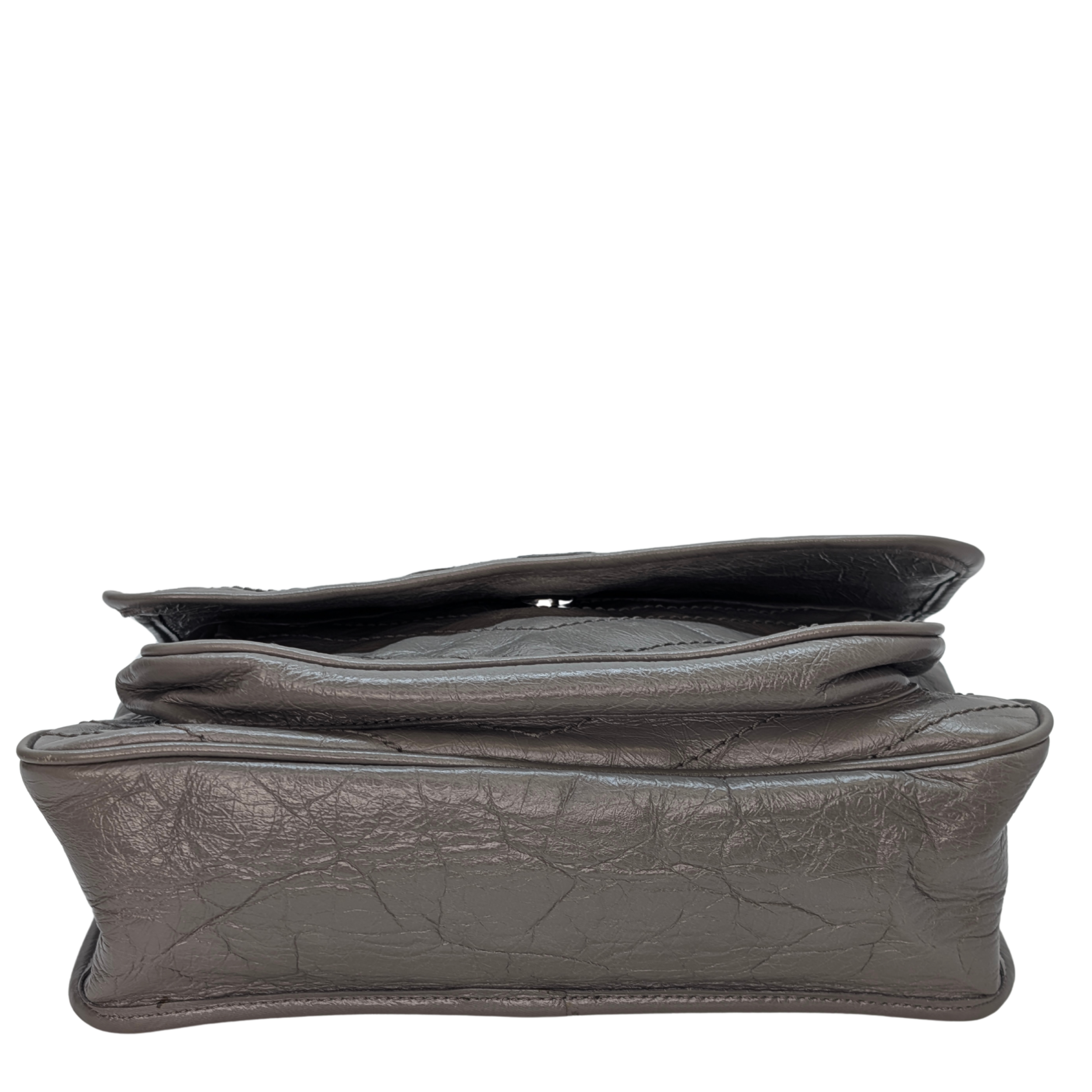 Yves Saint Laurent Crinkled Calfskin Matelasse Monogram Medium Niki Bag