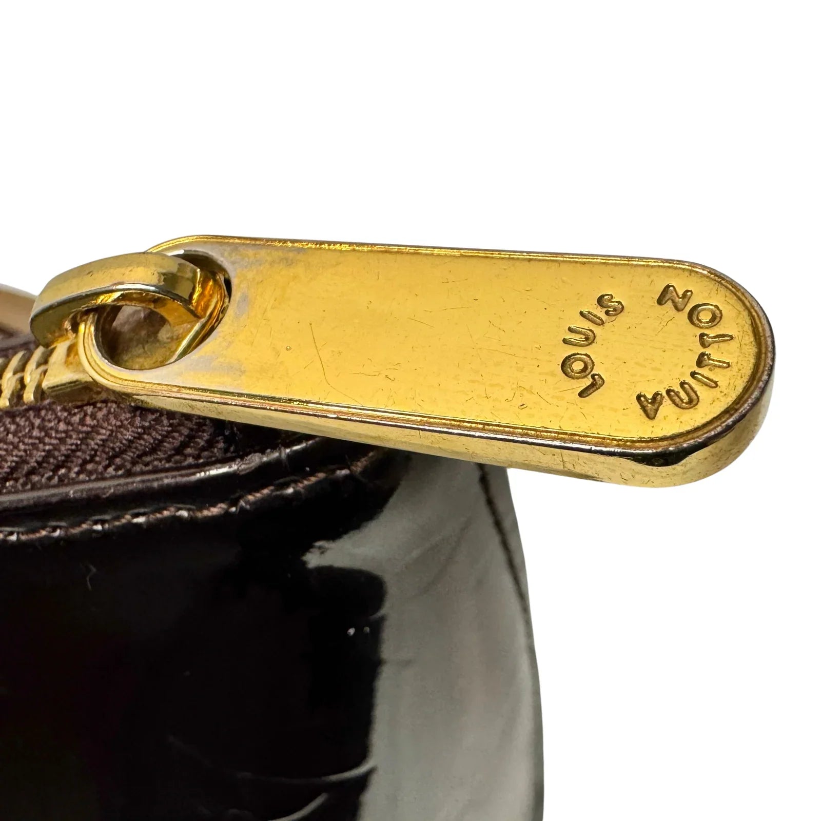 Louis Vuitton Vernis Bellevue PM in Dark Brown Patent Leather Bag