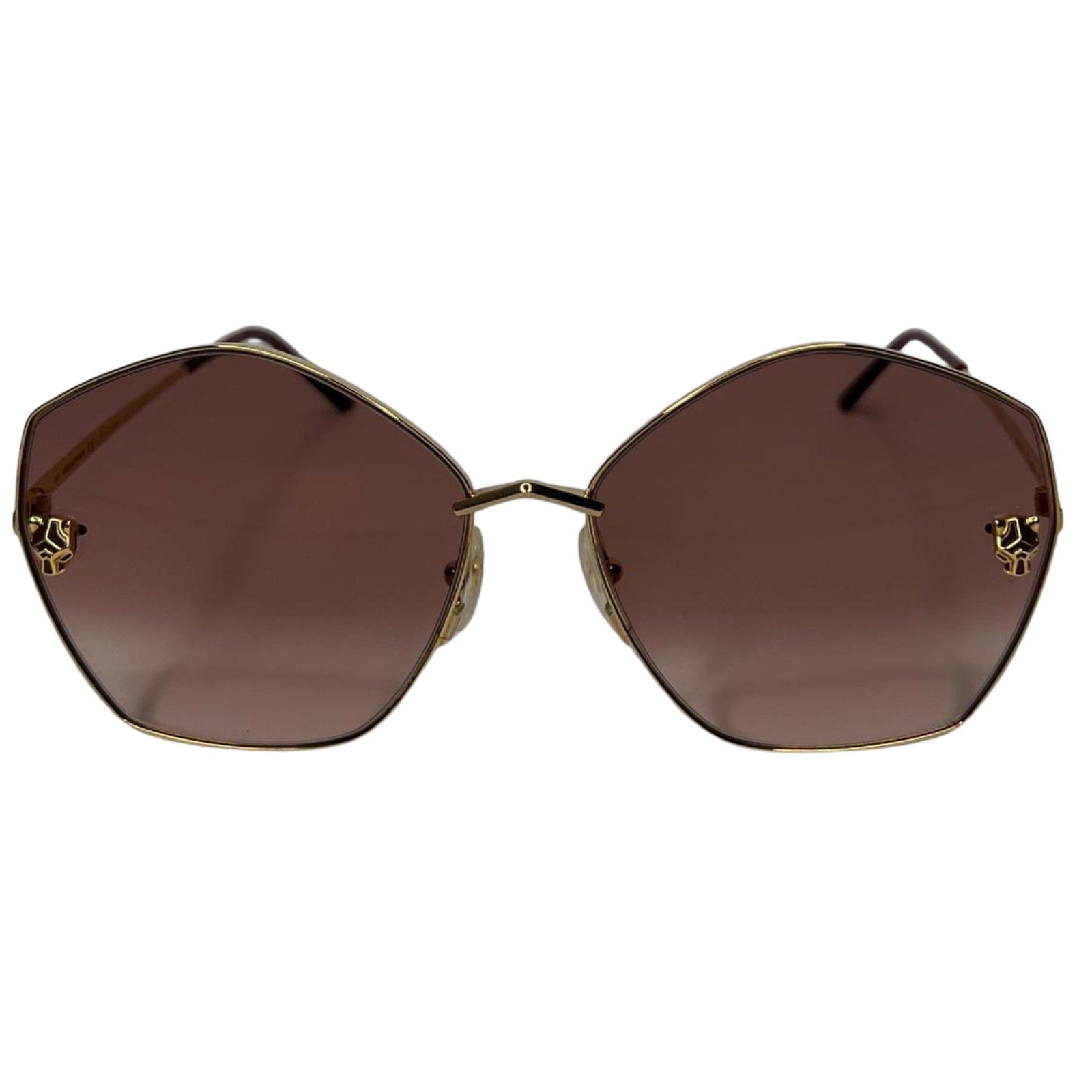 Cartier Panthère de Cartier Sunglasses – Gold / Brown Gradient