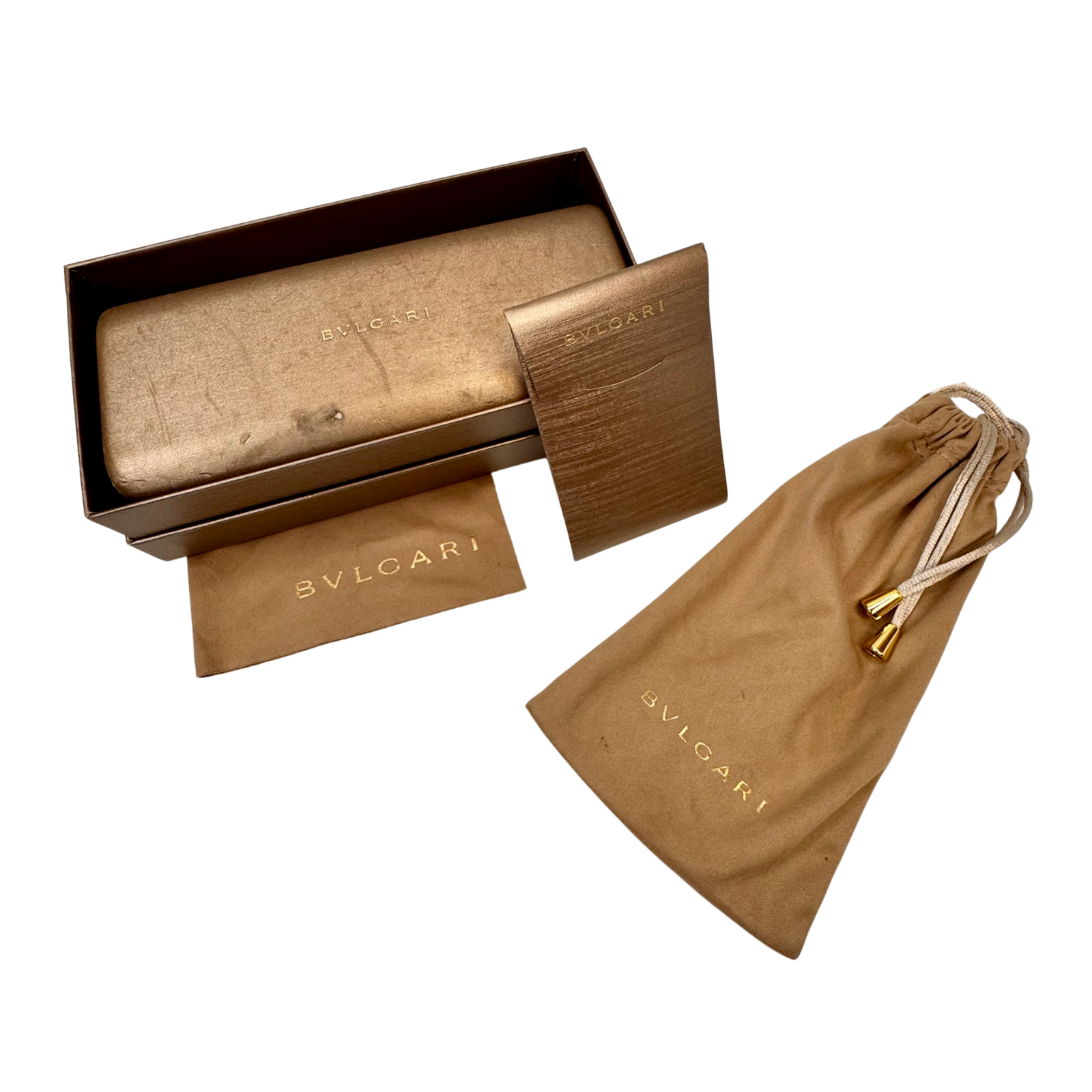 Bvlgari BV6114 Gold Metal Gradient Round Sunglasses – 2036/13