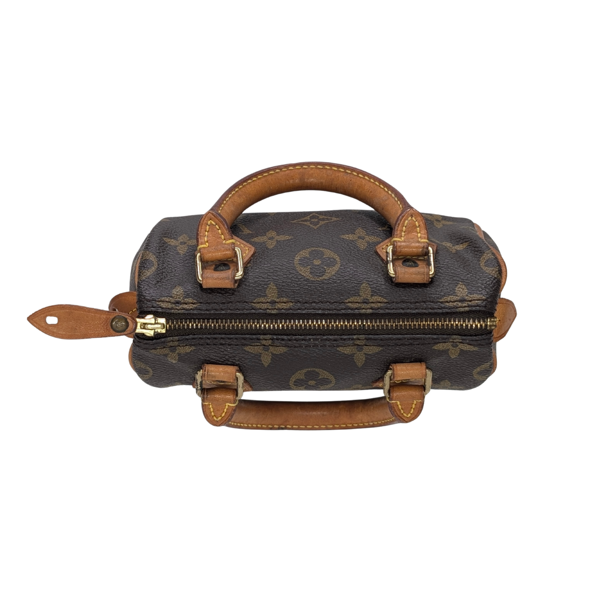 Louis Vuitton Nano Speedy Monogram Handbag Brown