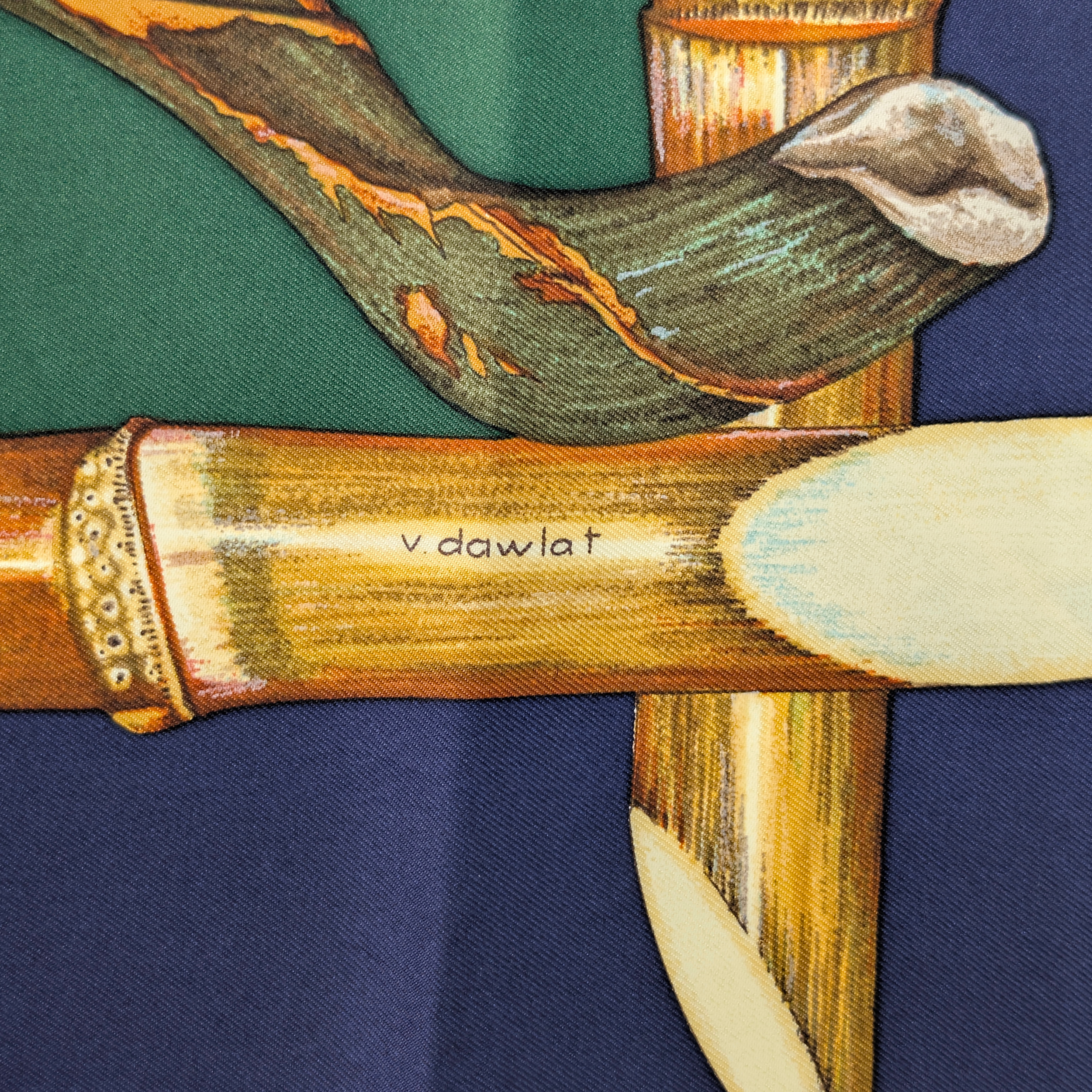 Hermès Jardin Créole Foulard Silk Scarf by Valérie Dawlat-Dumoulin