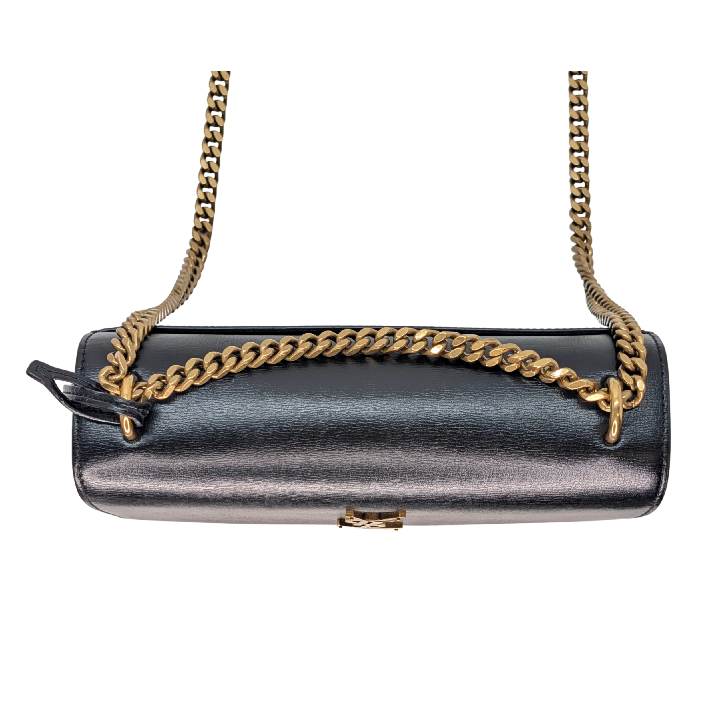 Yves Saint Laurent Sunset Small Leather Shoulder Bag Black