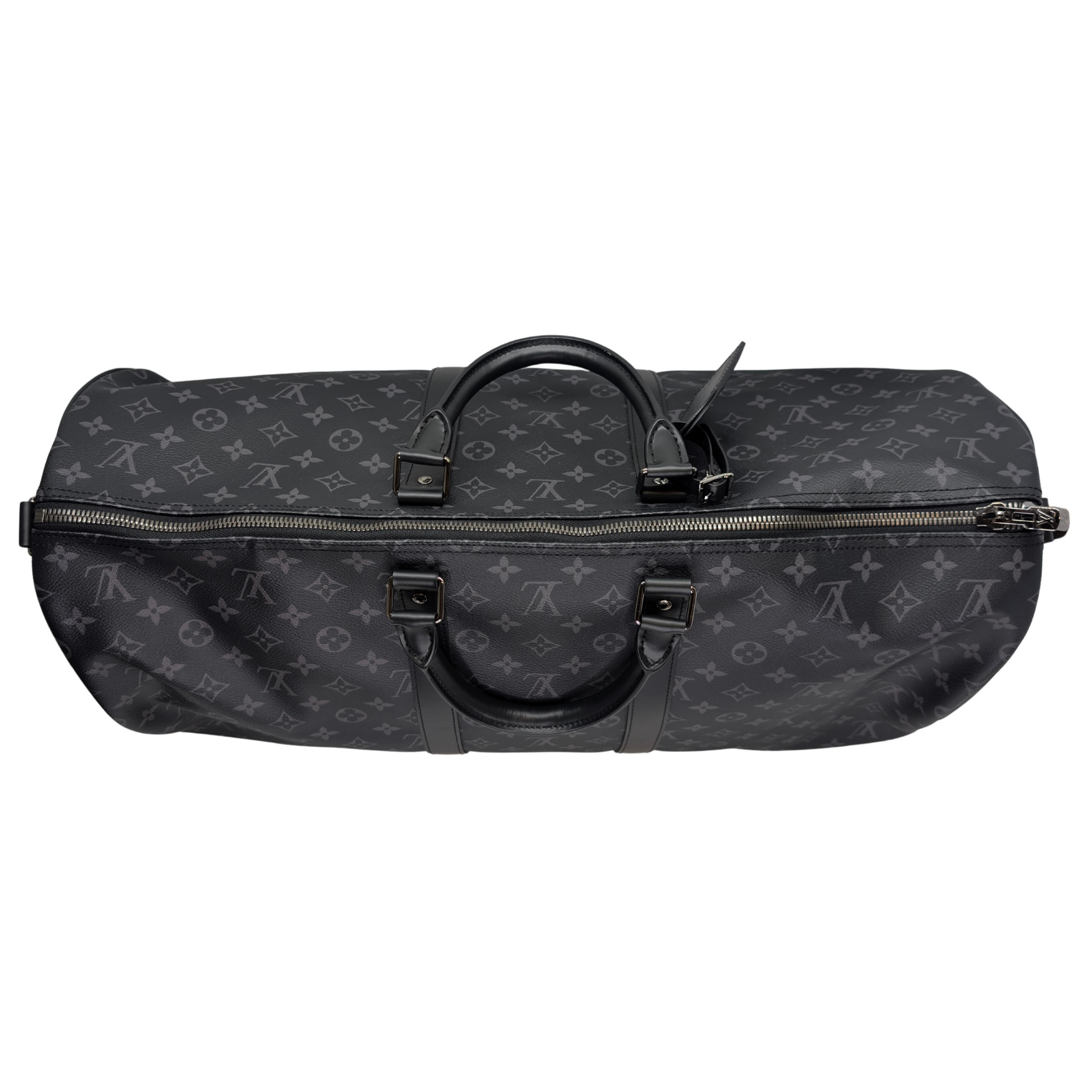 Louis Vuitton Keepall Bandoulière 55 Monogram Eclipse Charcoal Black