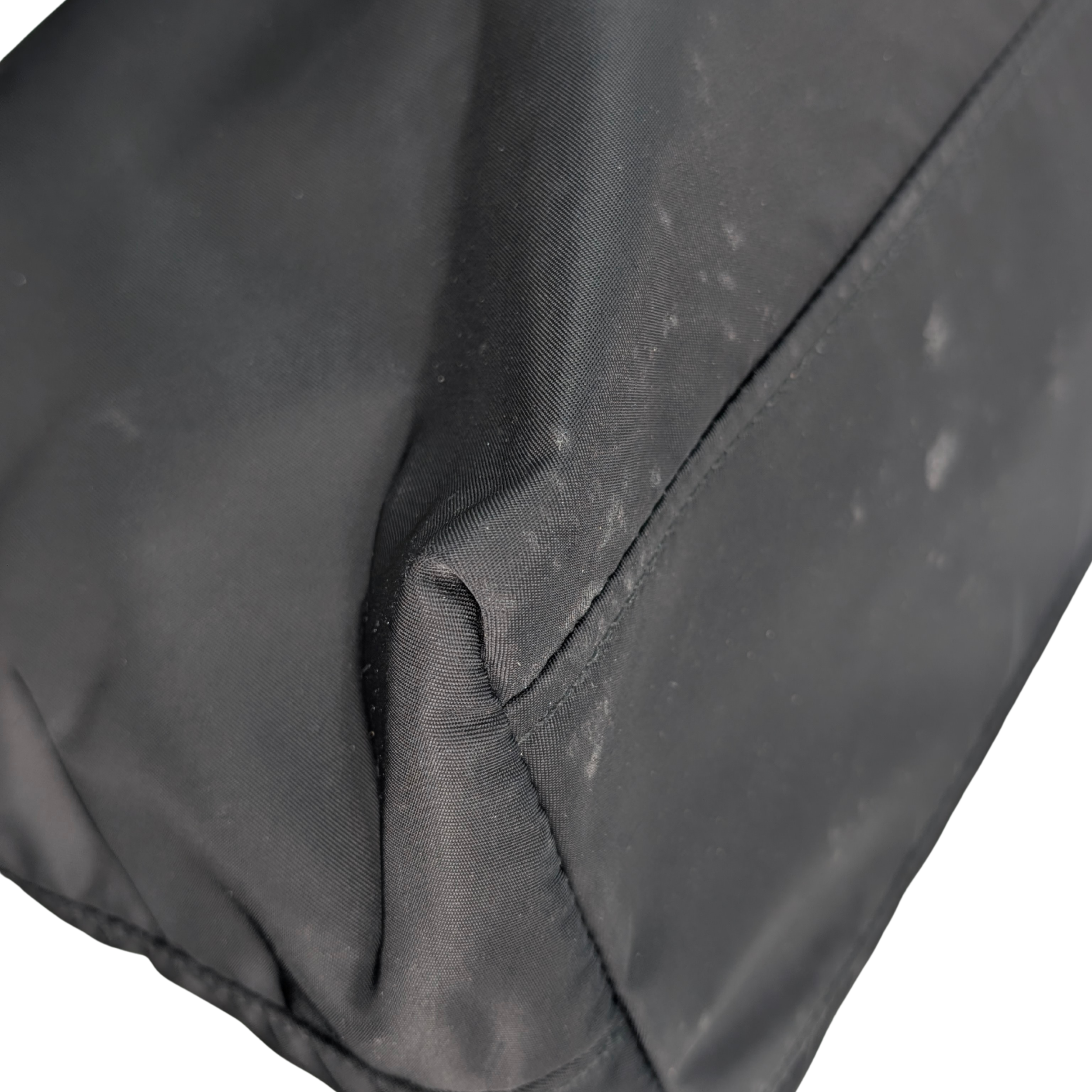 Prada Navy Re-Nylon Embroidered Logo Tote Bag