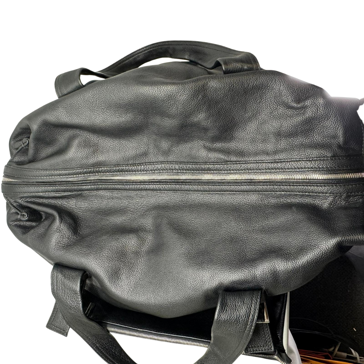 Versace Carry On Large Leather Black