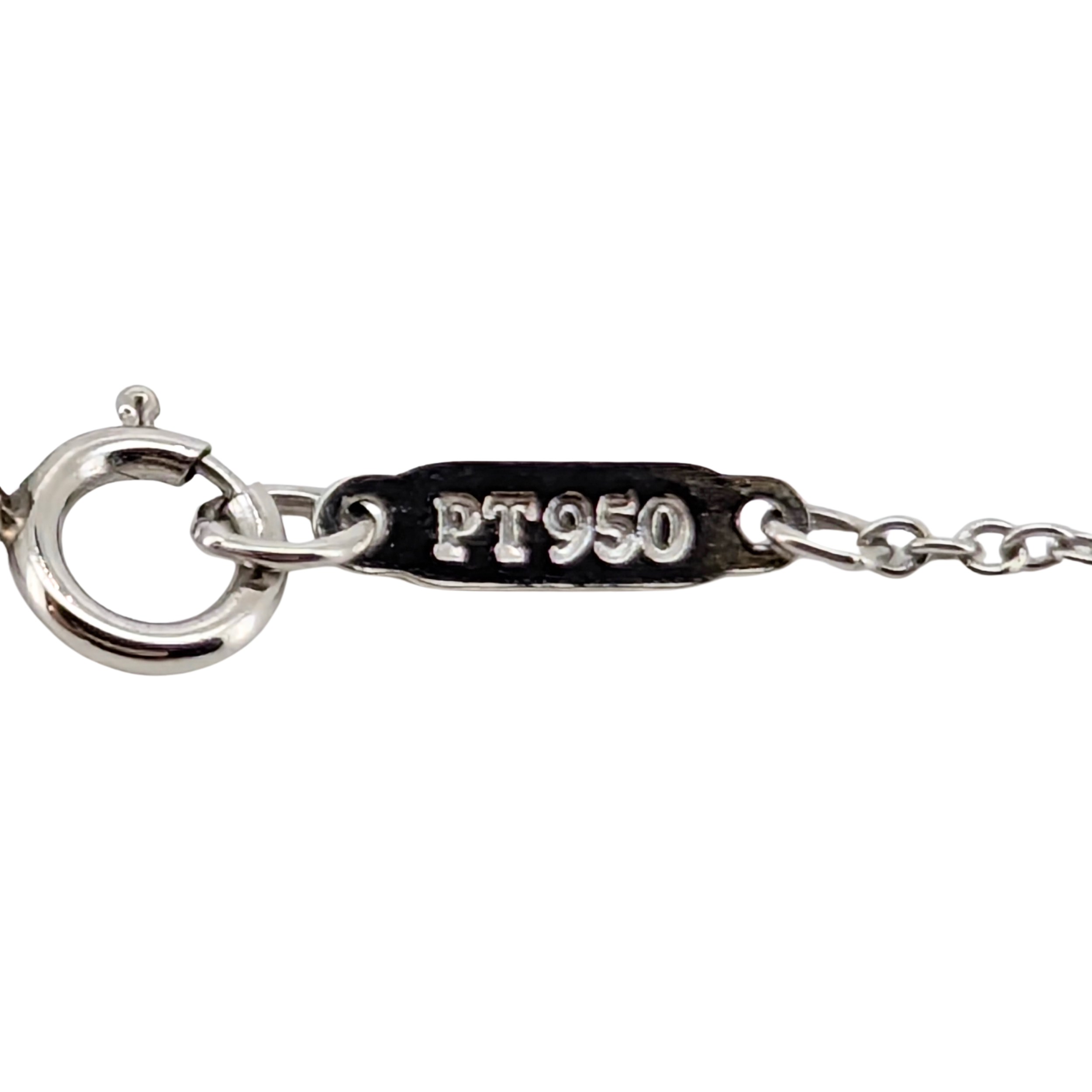 Tiffany & Co. Elsa Peretti Medium Open Heart Pavé Diamond Necklace Platinum