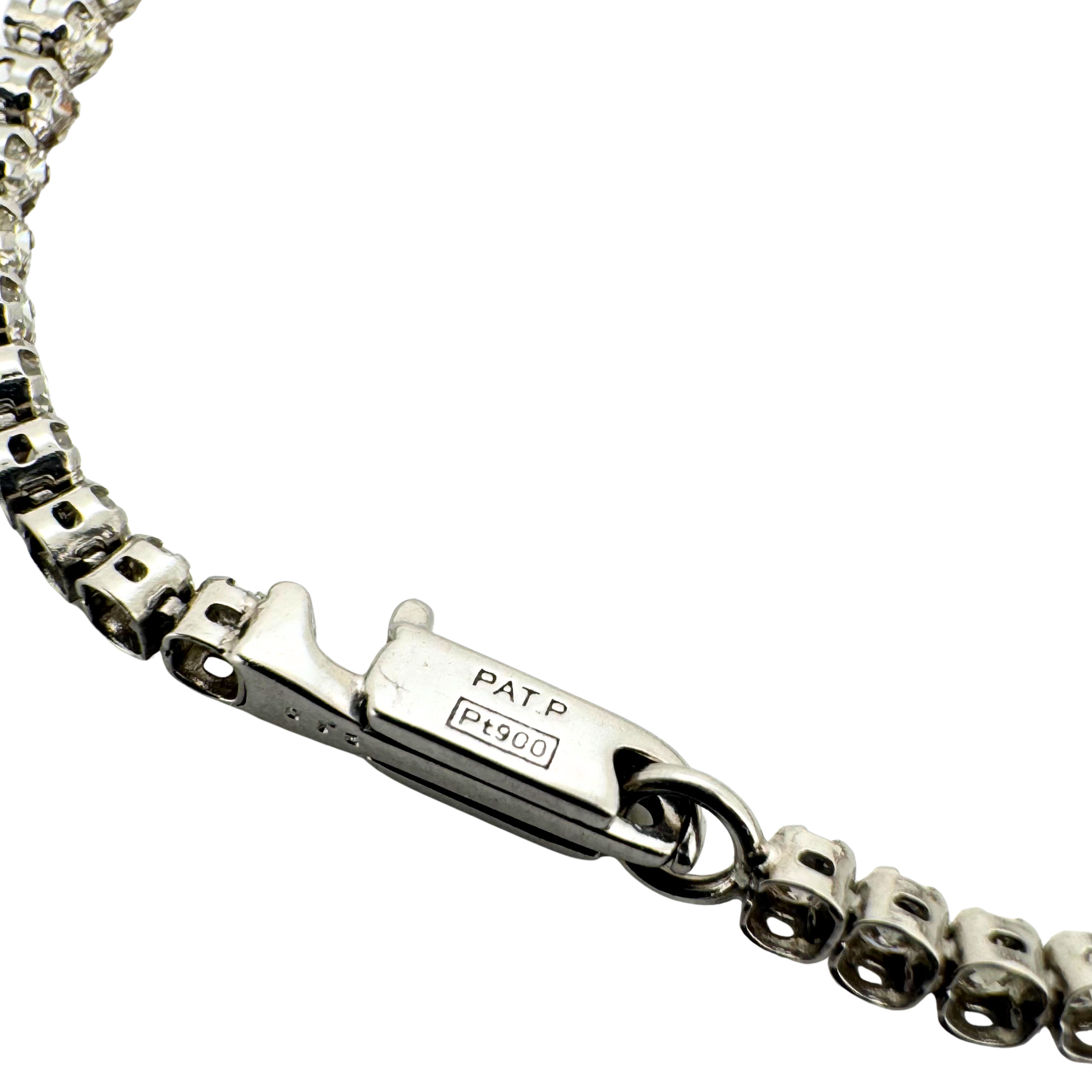 2.10ct SI Natural Diamond on Platinum Tennis Bracelet